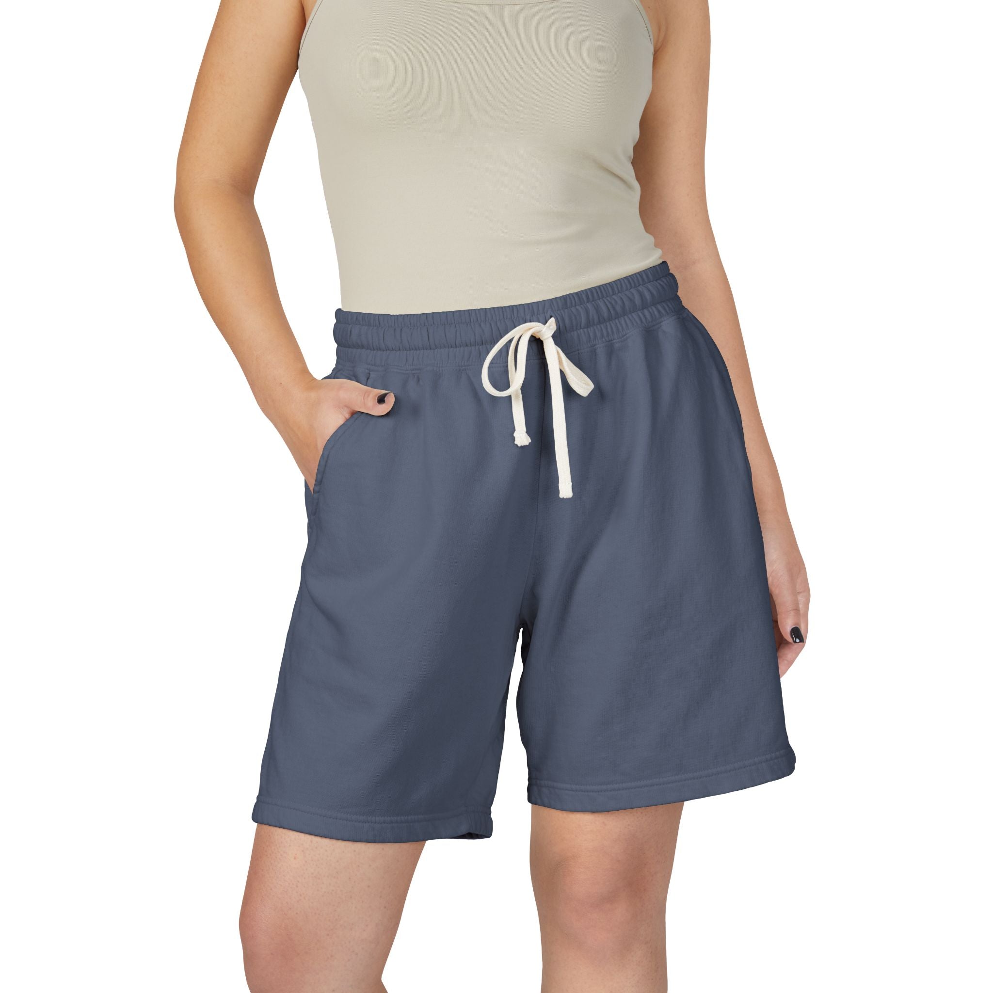 Unisex Garment-Dyed Lightweight Fleece Sweat Shorts
