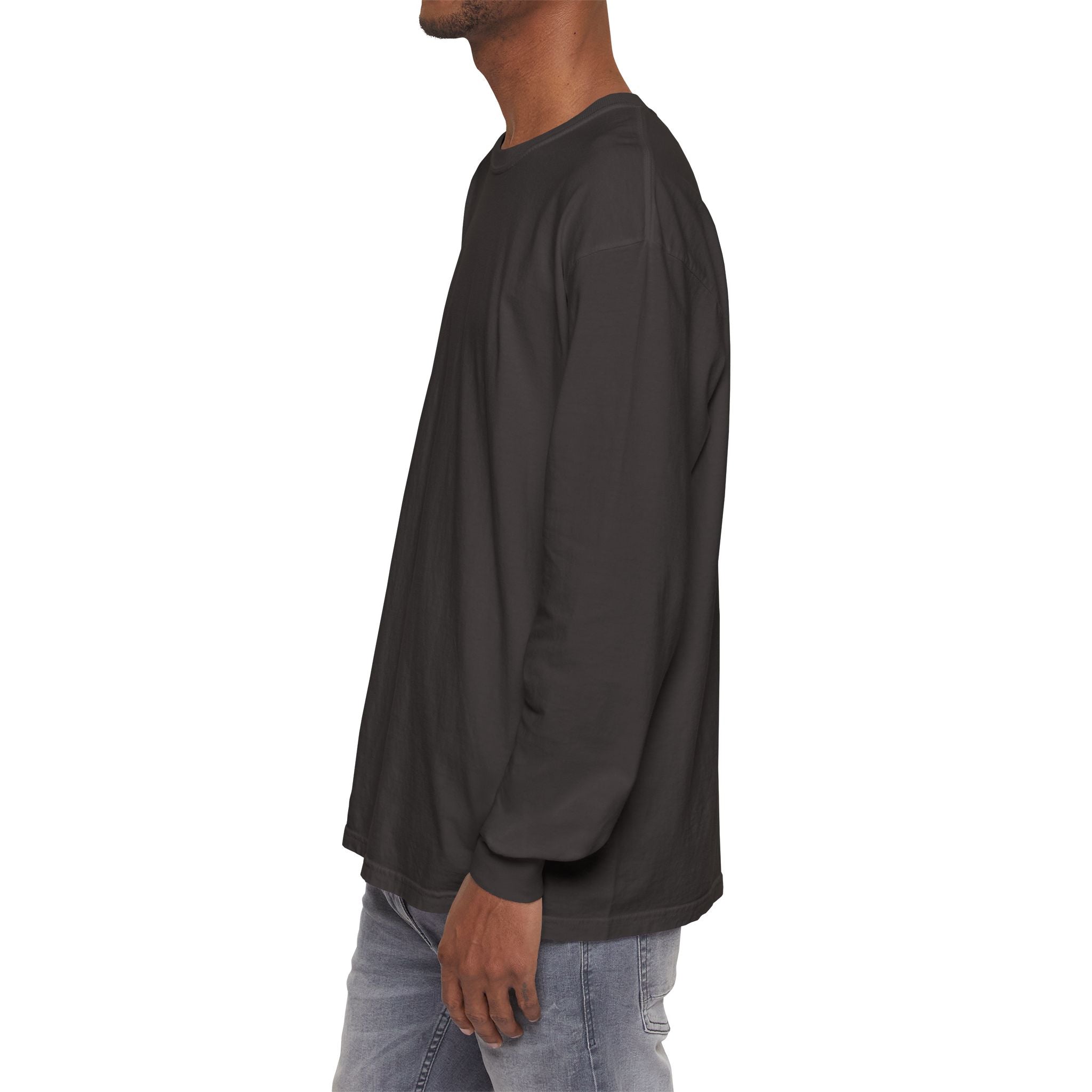 Long Sleeve T-Shirt — Classic White Garment-Dyed Tee