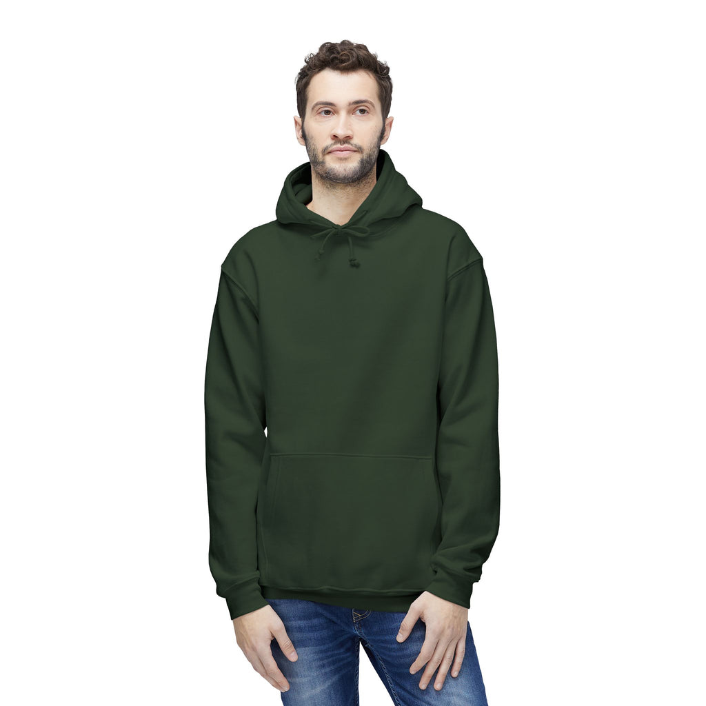Classic White Hoodie — Made in USA Unisex Hooded Sweatshirt