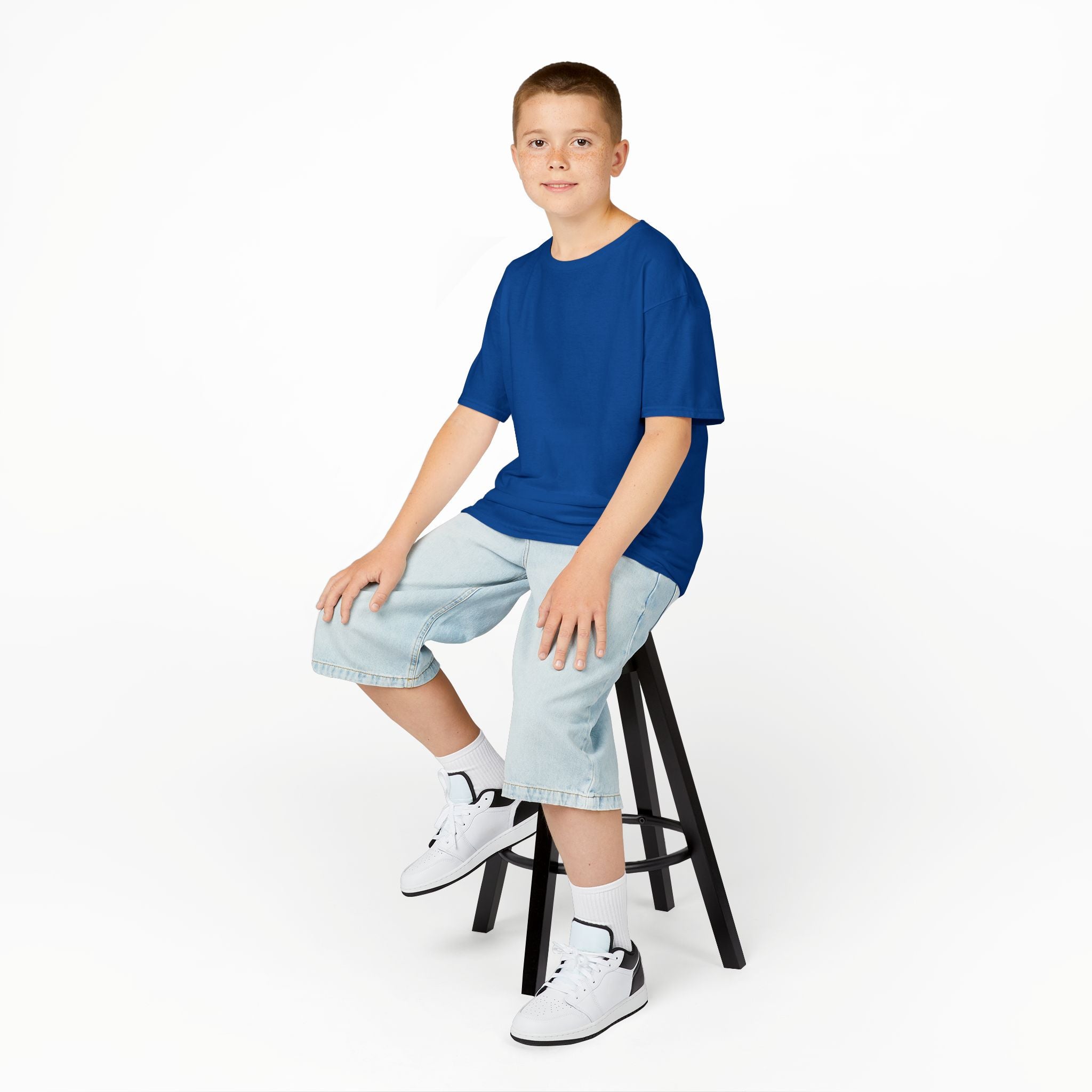 Kids T-Shirt — Plain White Heavy Cotton Tee for Boys & Girls