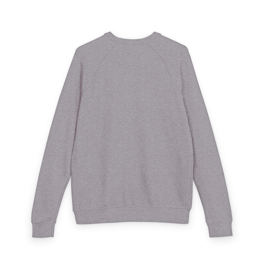 Heather Charcoal Raglan Crewneck Sweatshirt — Lightweight French Terry Pullover