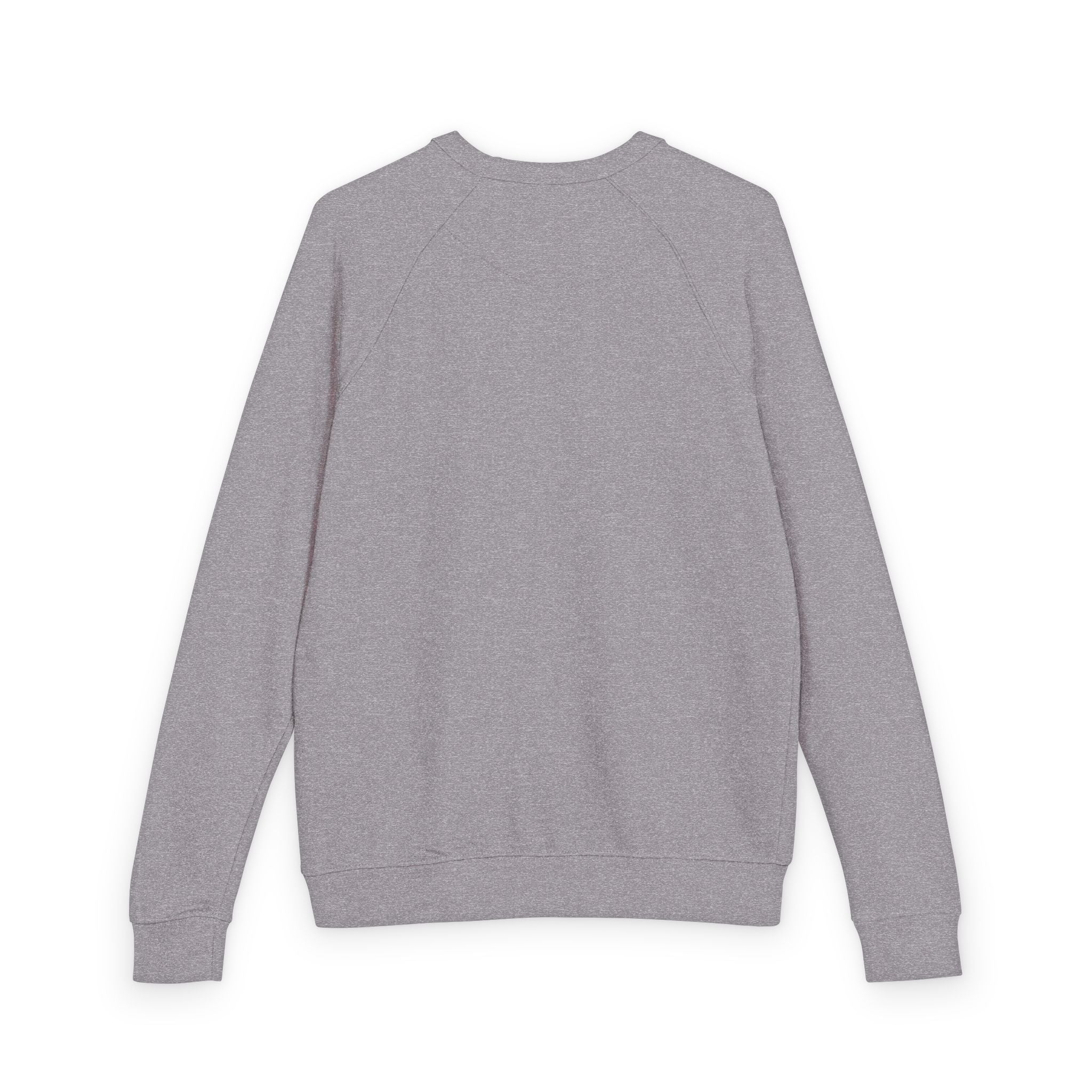Heather Charcoal Raglan Crewneck Sweatshirt — Lightweight French Terry Pullover