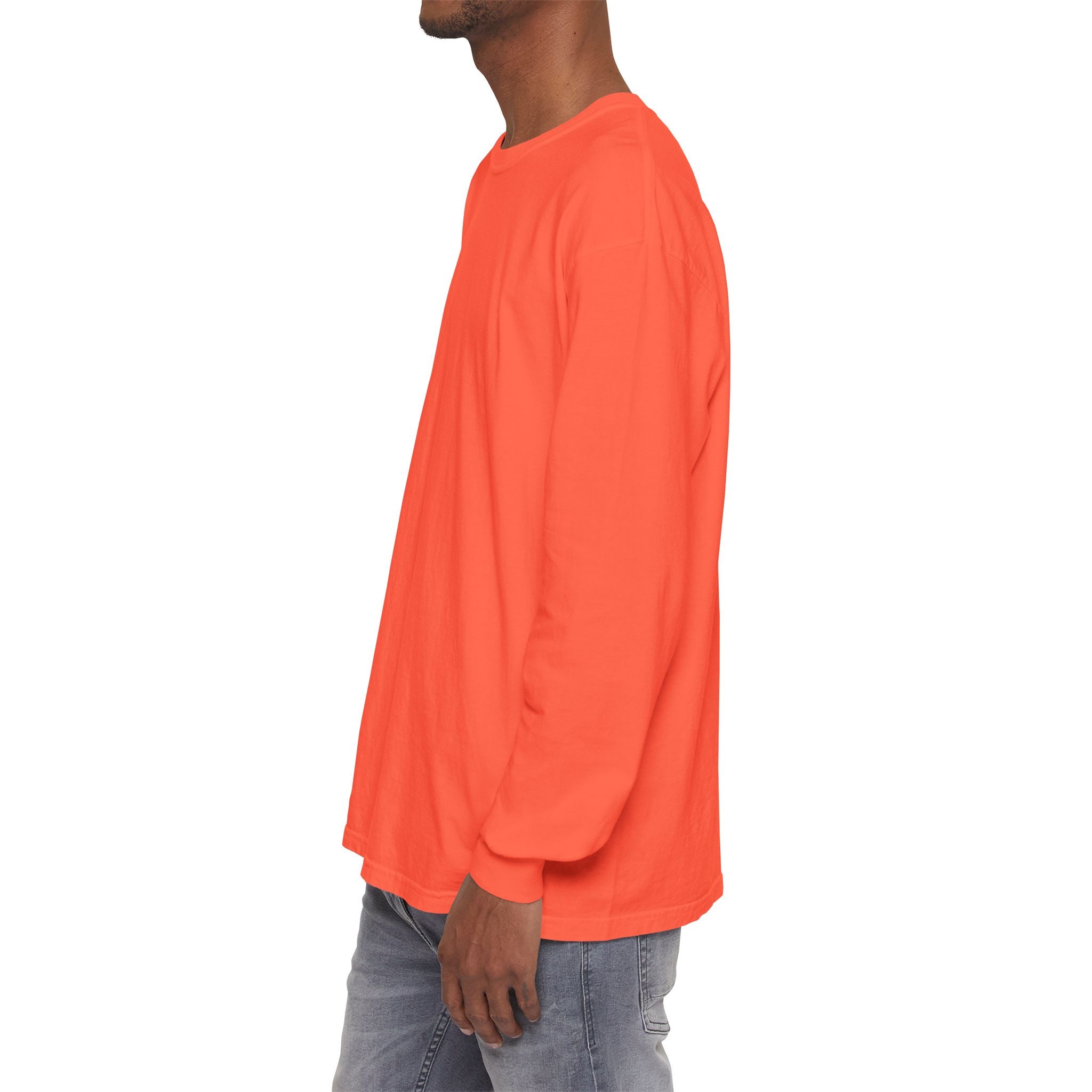 Long Sleeve T-Shirt — Classic White Garment-Dyed Tee