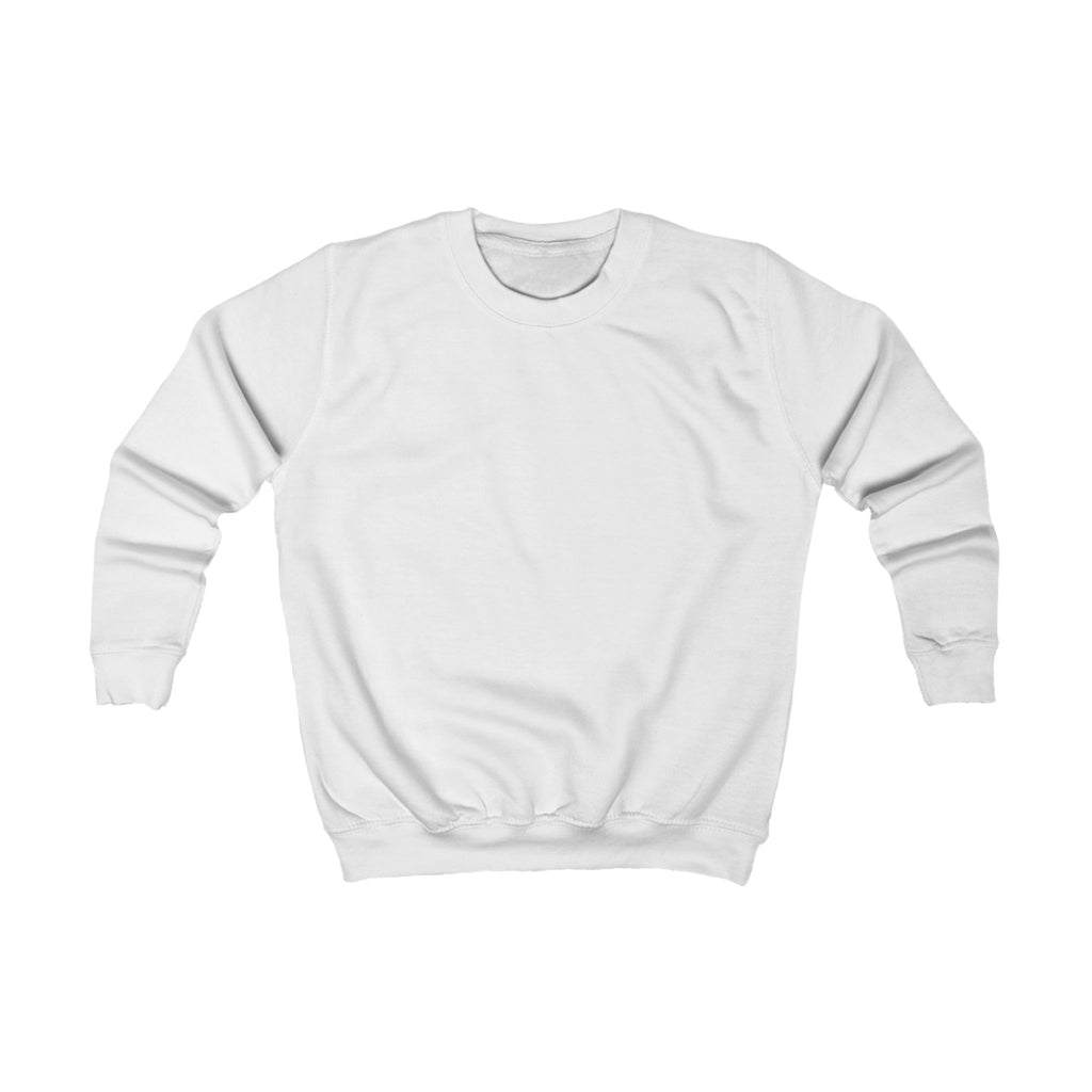 Kids Sweatshirt — Plain White Crewneck Youth Sweatshirt (Blank)