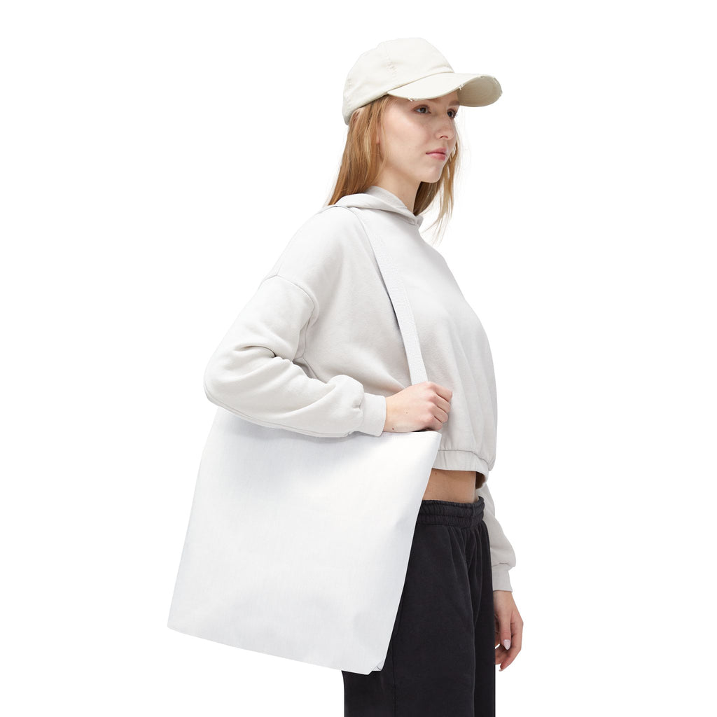 Custom All-Over Print Tote Bag — Blank White Canvas Shoulder Tote