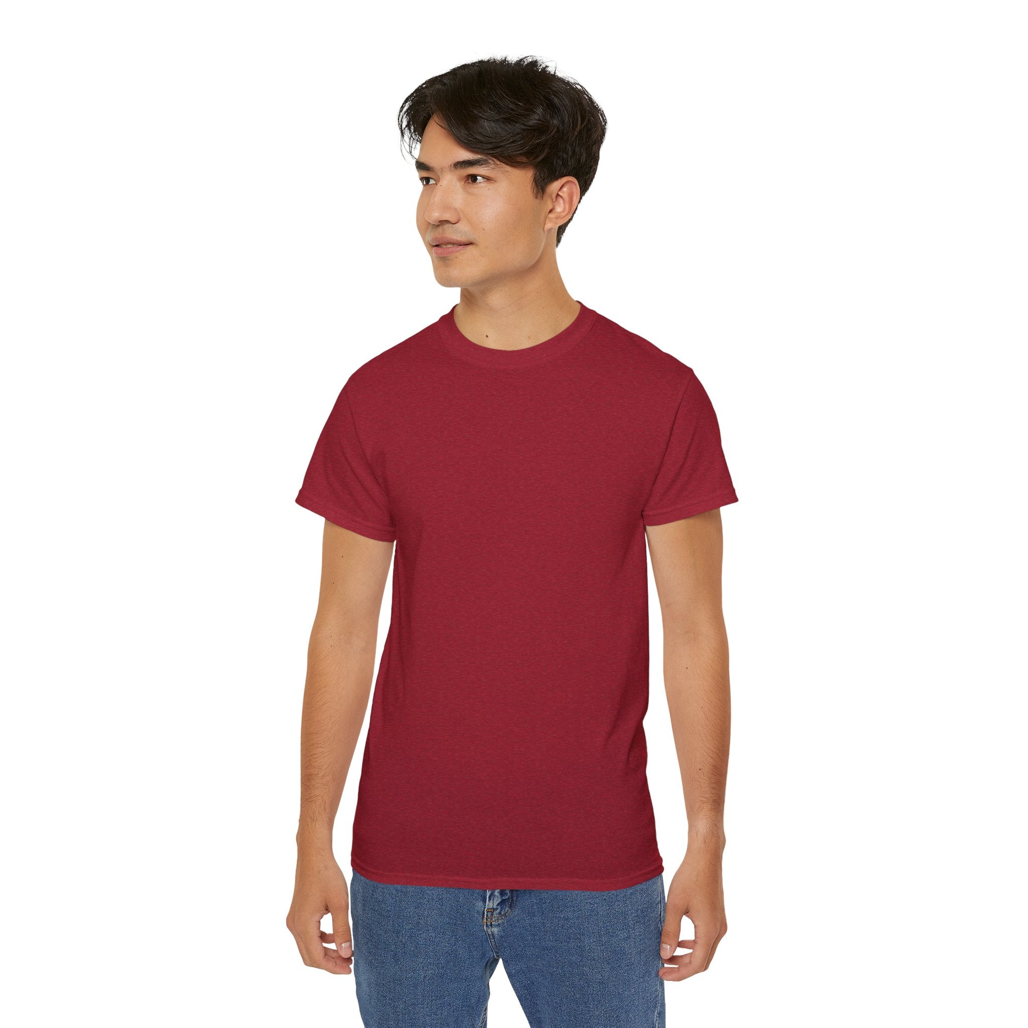Classic White Cotton Tee - Plain Crewneck Shirt