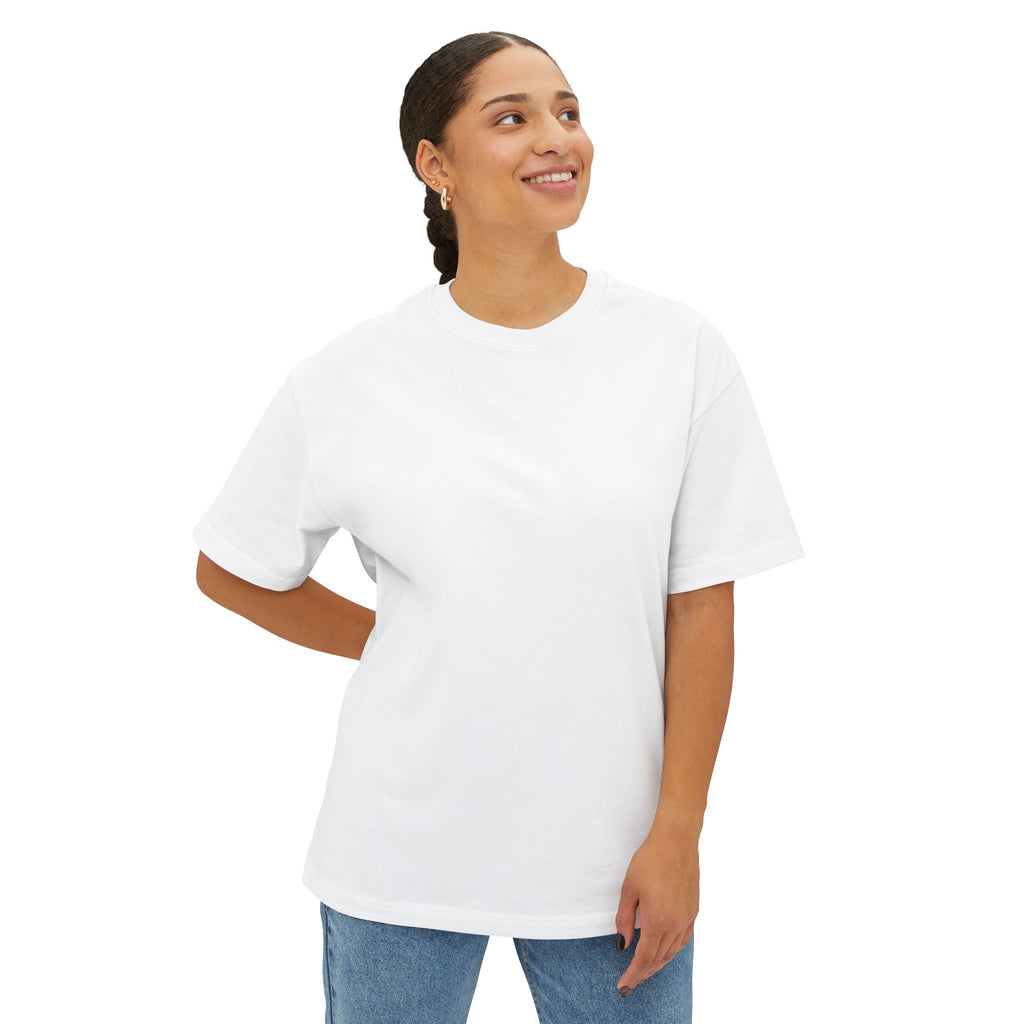 Oversized Boxy Tee — Minimal White Crewneck T-Shirt