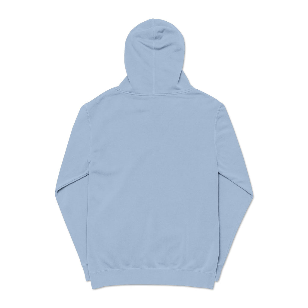 Pigment-Dyed Hoodie — Washed Blush Pullover Hooded Sweatshirt