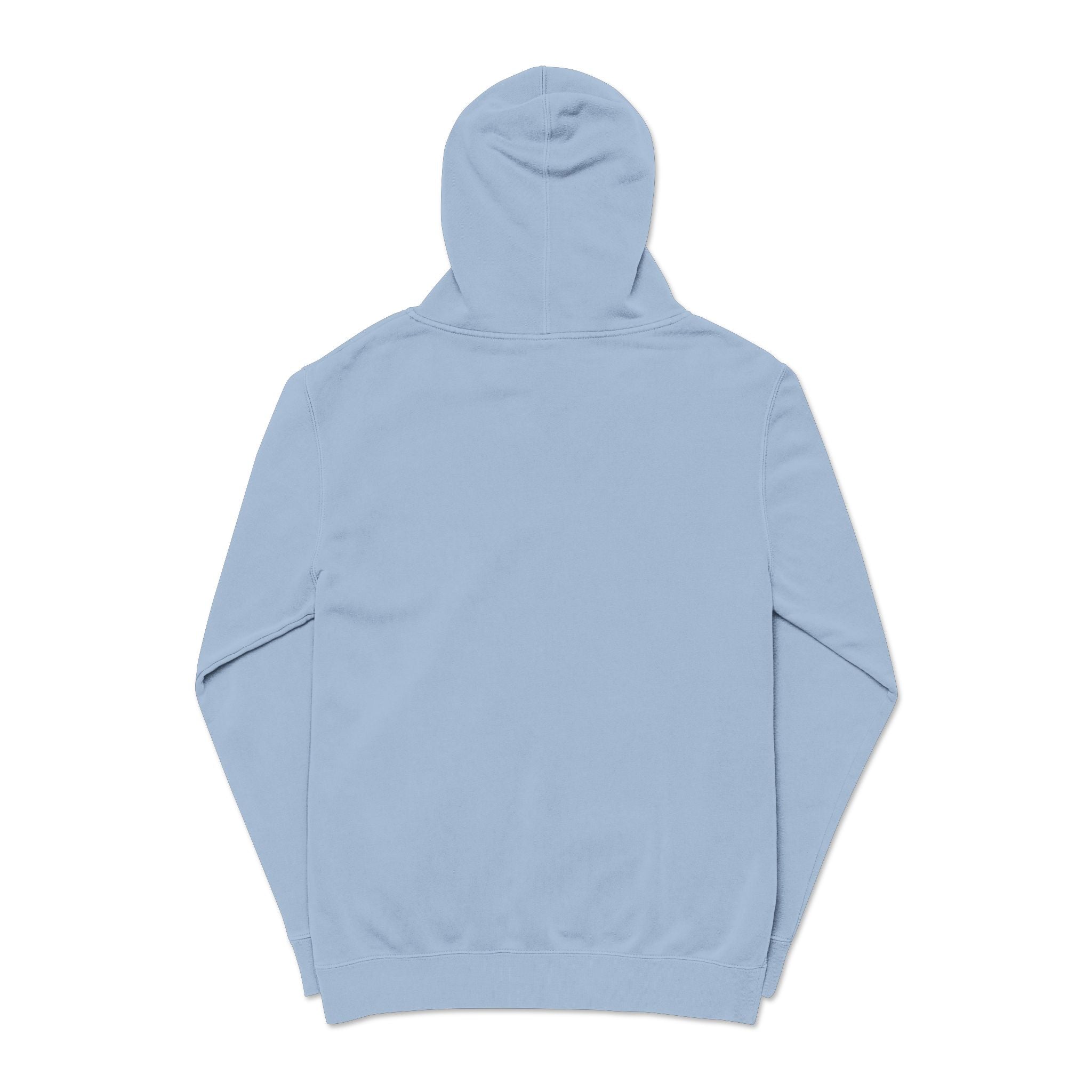 Pigment-Dyed Hoodie — Washed Blush Pullover Hooded Sweatshirt