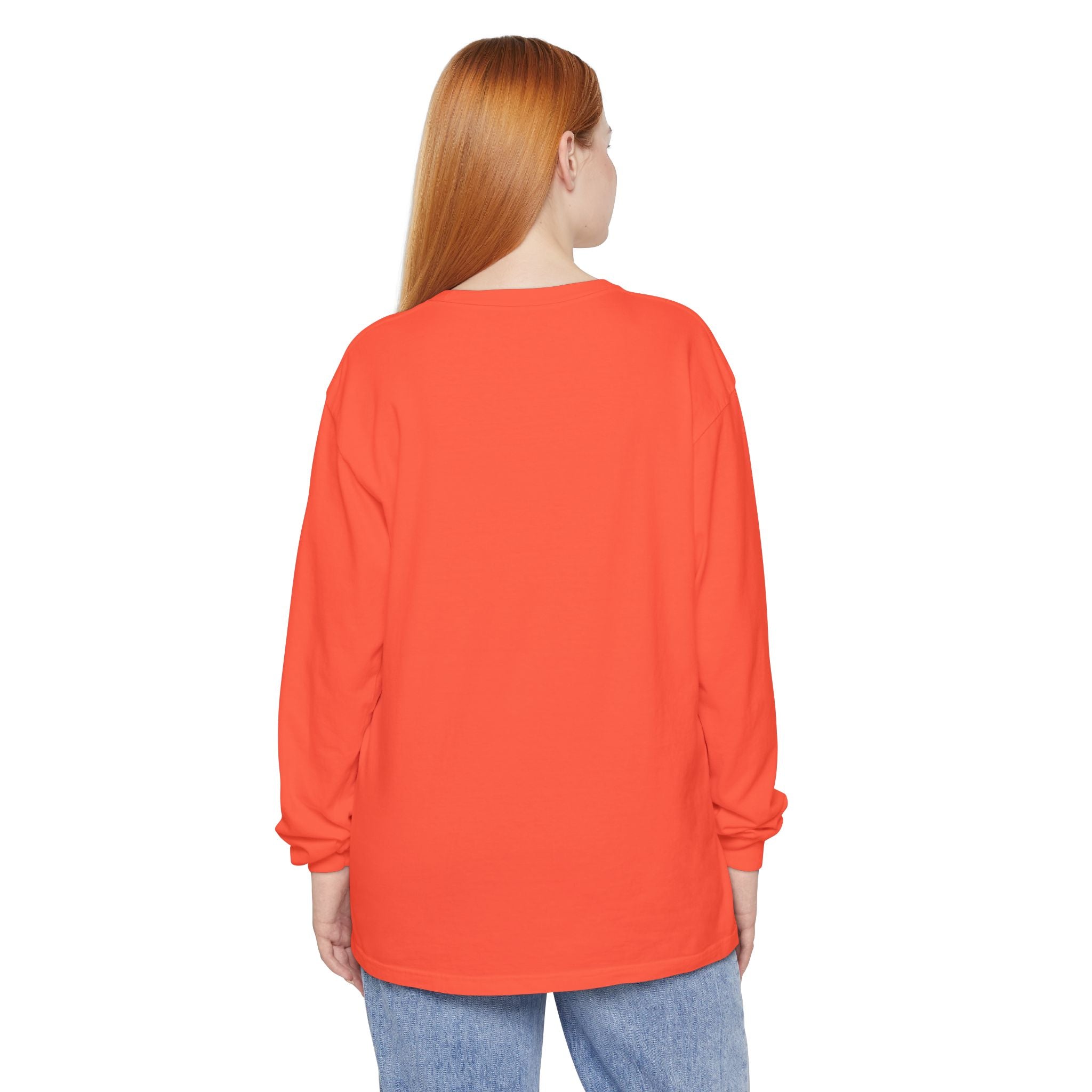 Long Sleeve T-Shirt — Classic White Garment-Dyed Tee