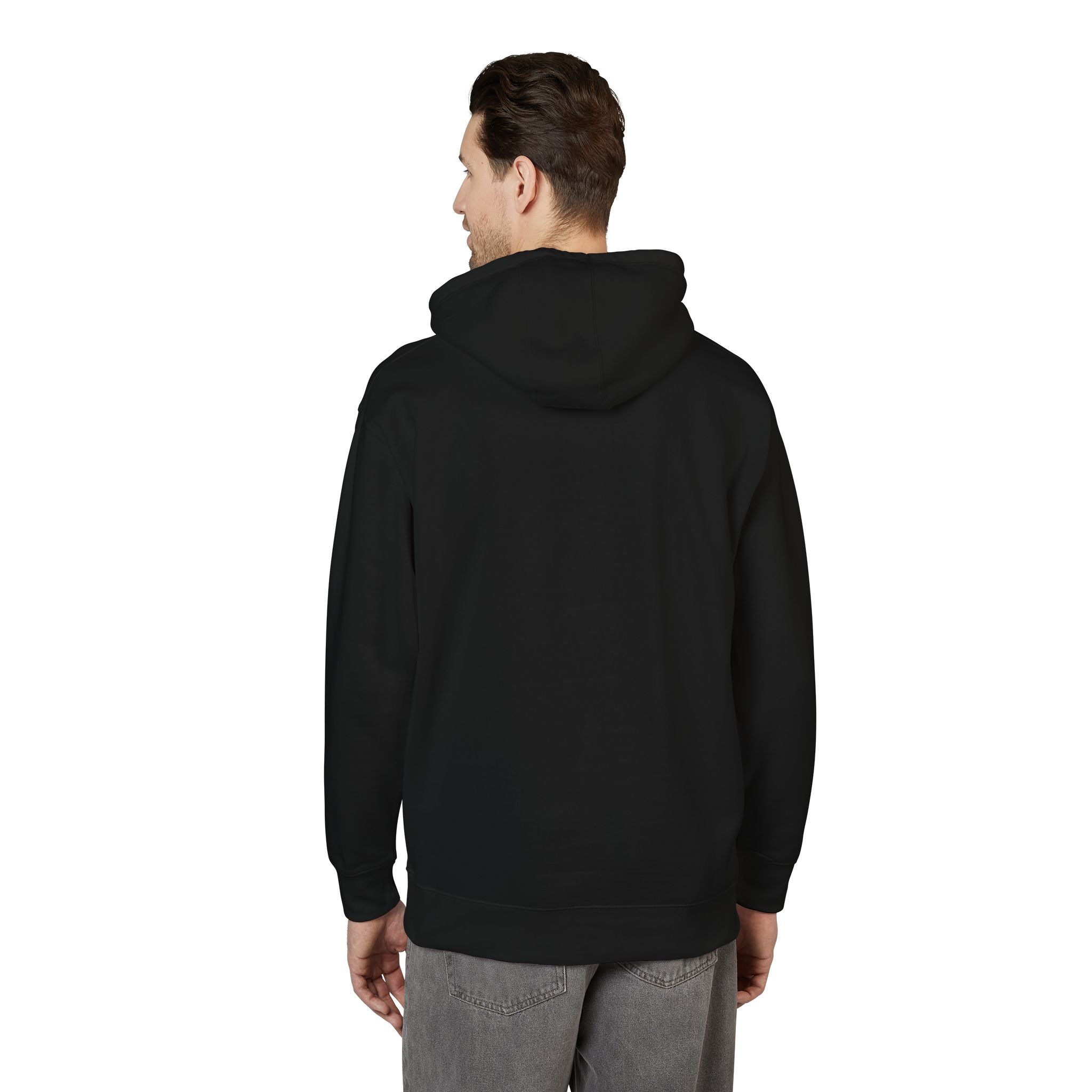 White Fleece Hoodie – Minimal Classic Pullover Hooded Sweatshirt