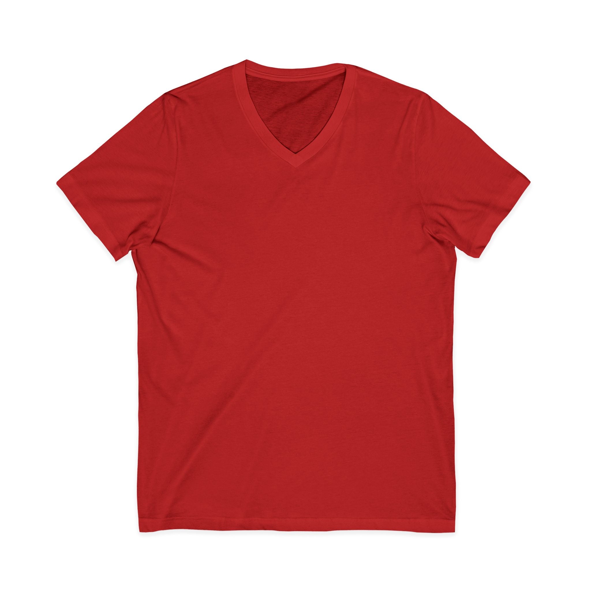 V-Neck Jersey Tee — Classic White Short Sleeve T-Shirt