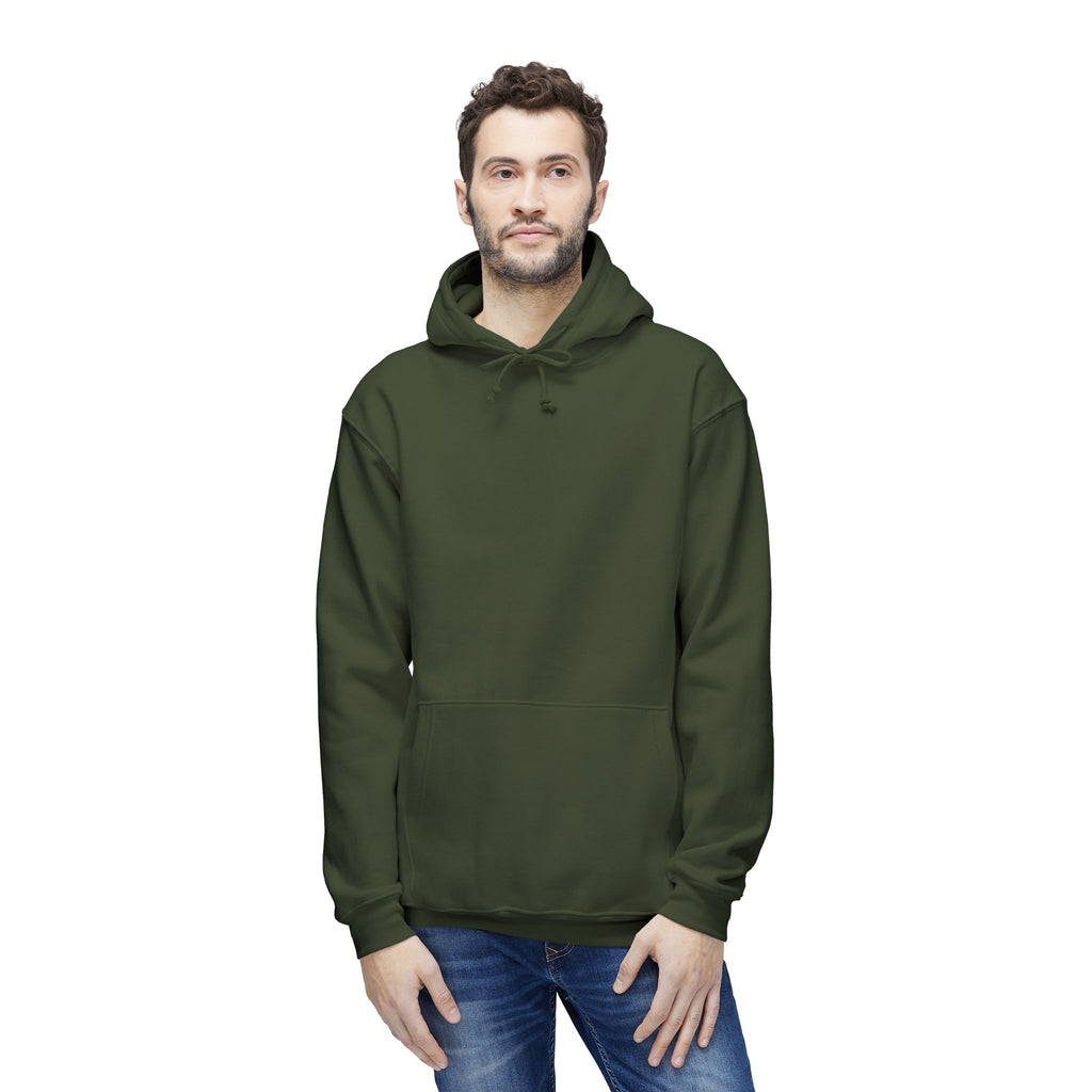 Classic White Hoodie — Made in USA Unisex Hooded Sweatshirt