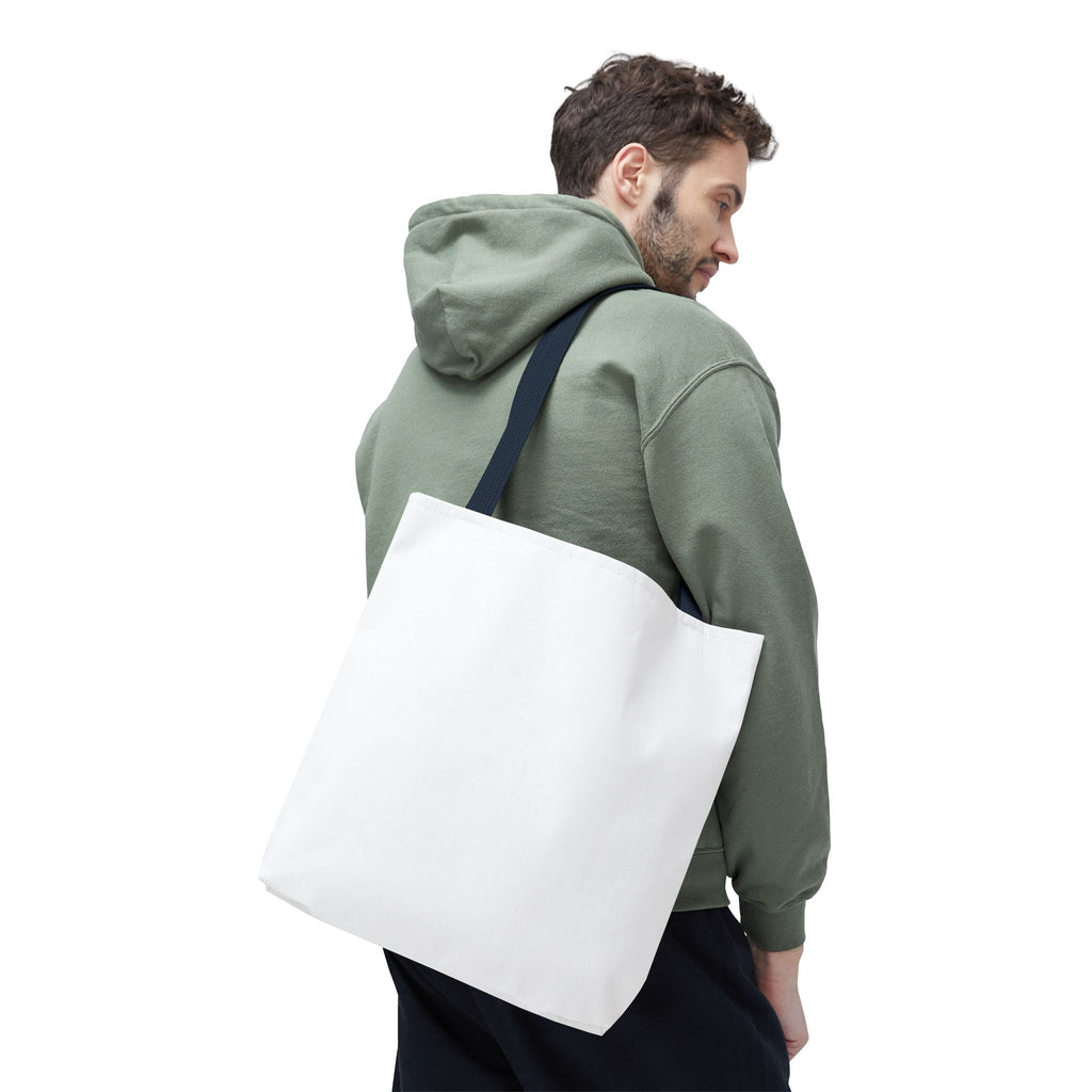 Custom All-Over Print Tote Bag — Blank White Canvas Shoulder Tote