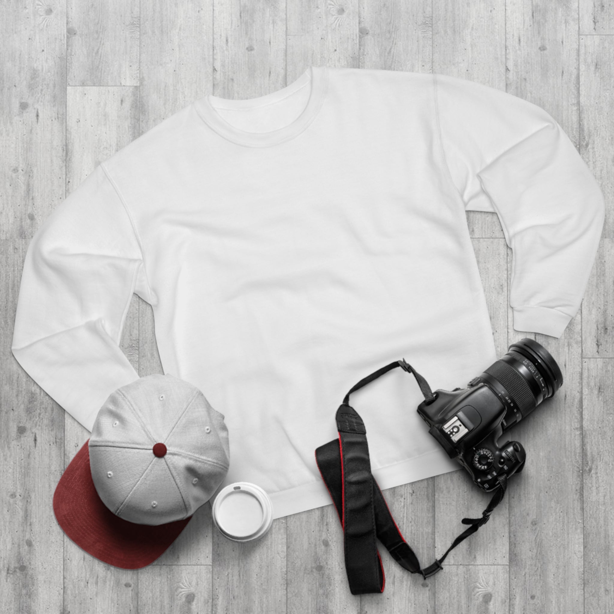 Classic White Crewneck Sweatshirt — Minimal Everyday Pullover