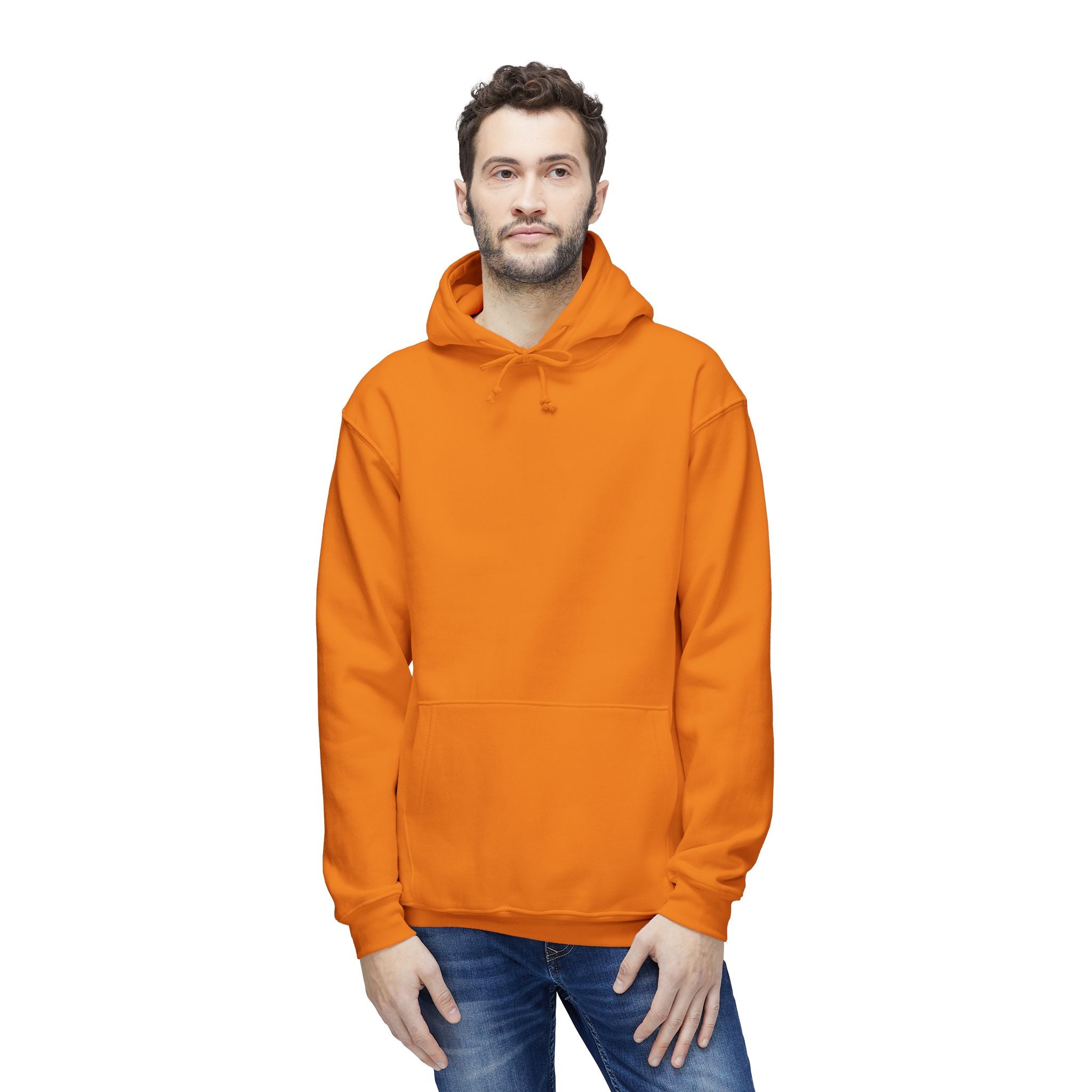 Classic White Hoodie — Made in USA Unisex Hooded Sweatshirt