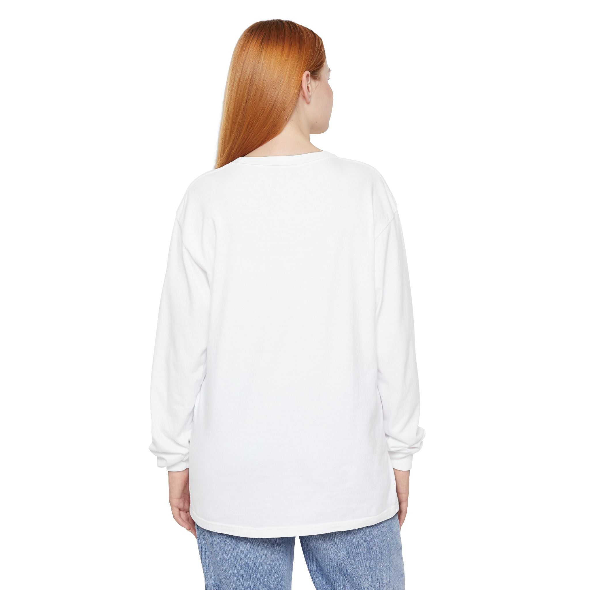 Long Sleeve T-Shirt — Classic White Garment-Dyed Tee