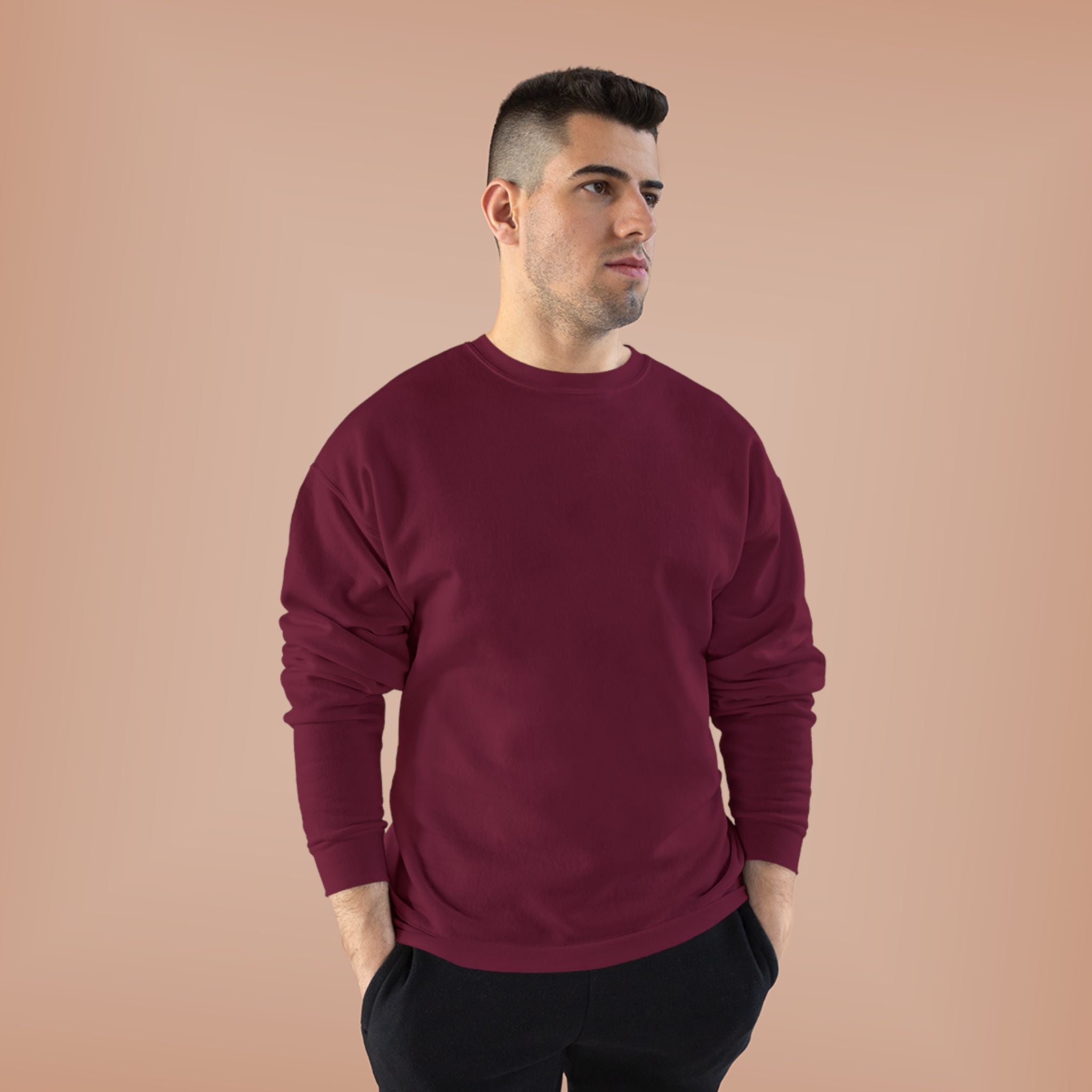 Classic White Crewneck Sweatshirt