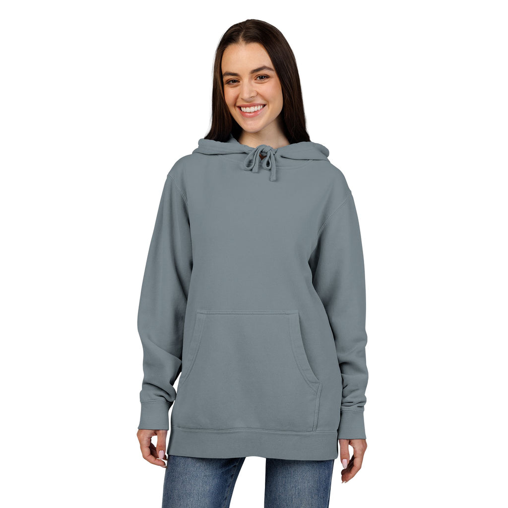 Pigment-Dyed Hoodie — Washed Blush Pullover Hooded Sweatshirt