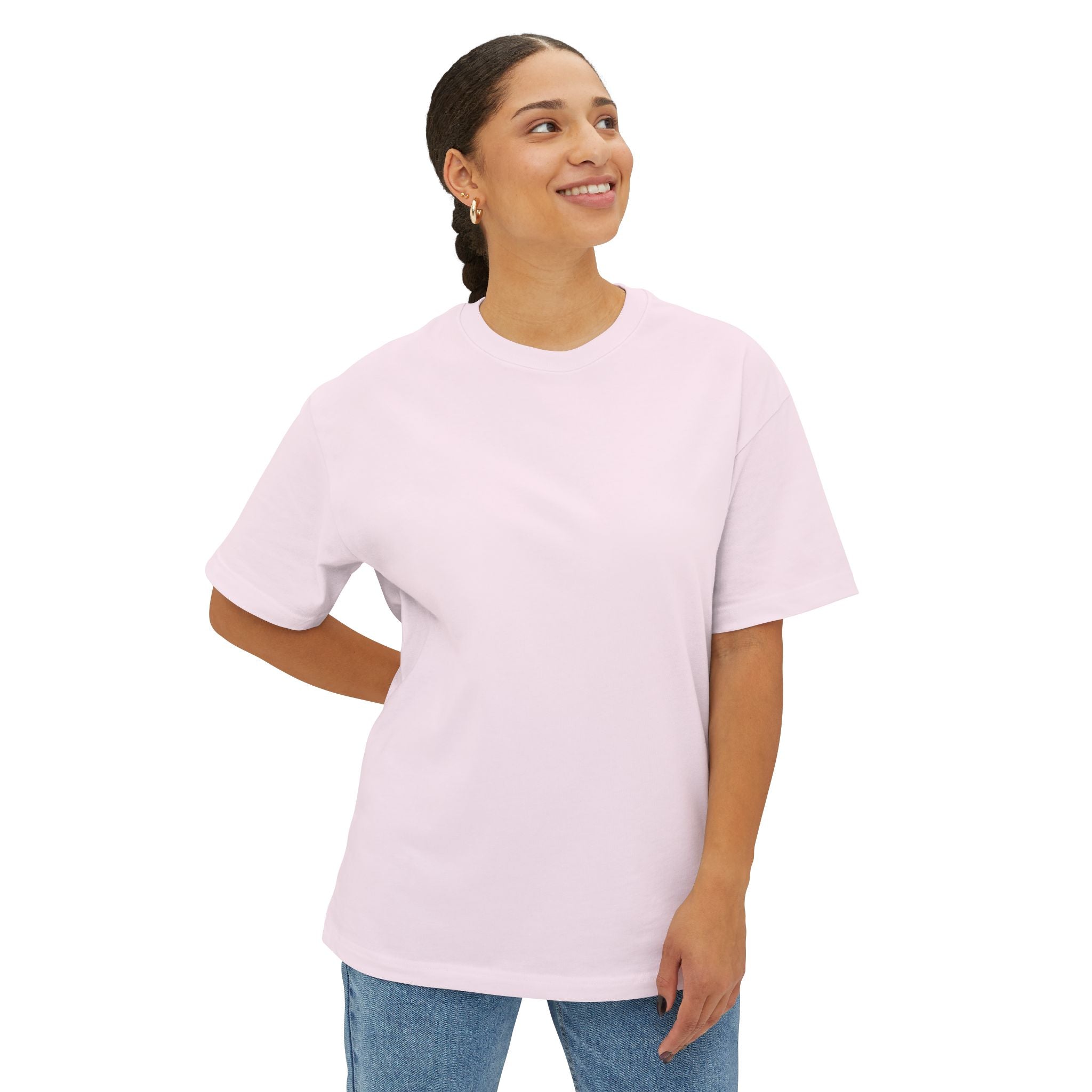 Oversized Boxy Tee — Minimal White Crewneck T-Shirt