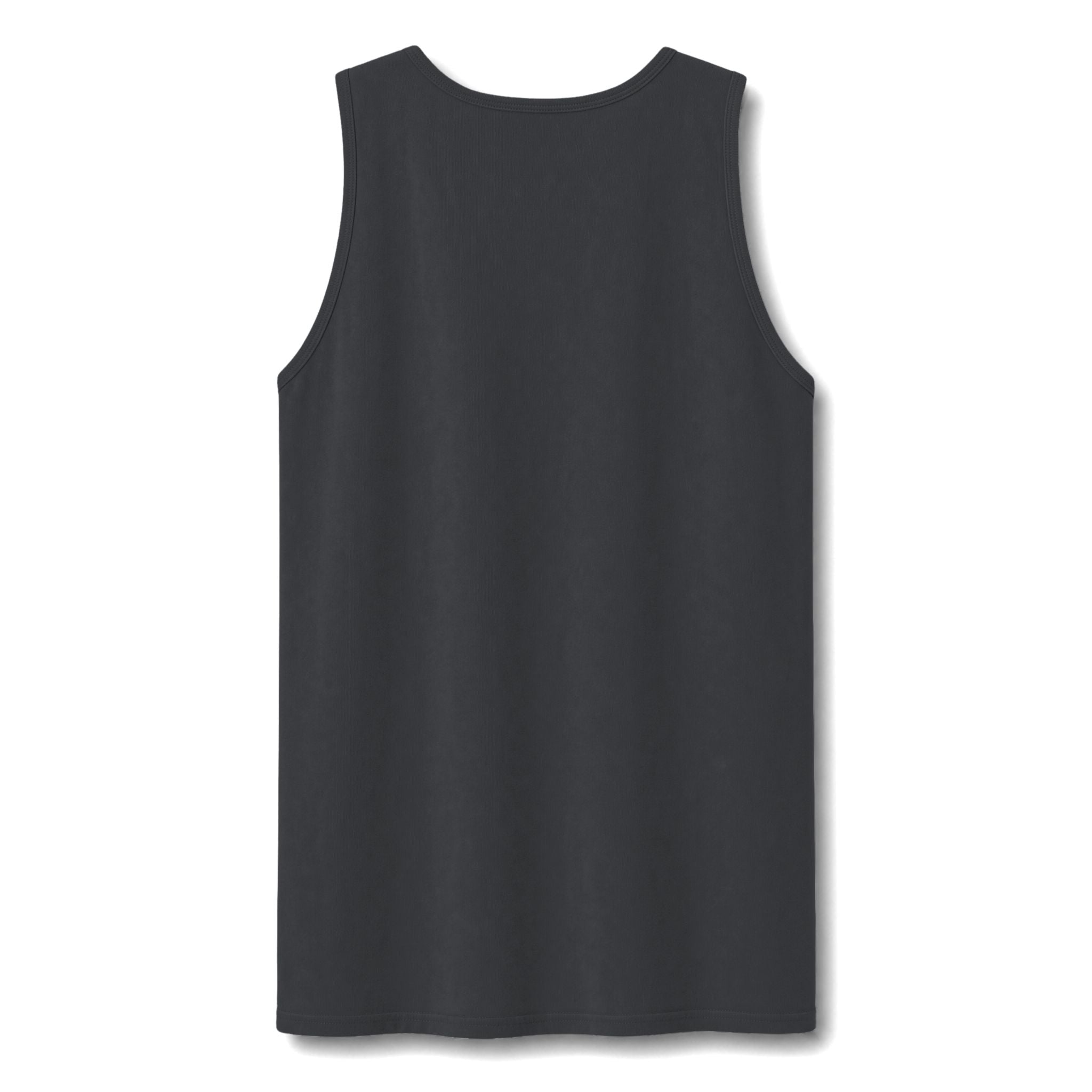 Garment-Dyed Tank Top — Washed Vintage Cotton Sleeveless Tee