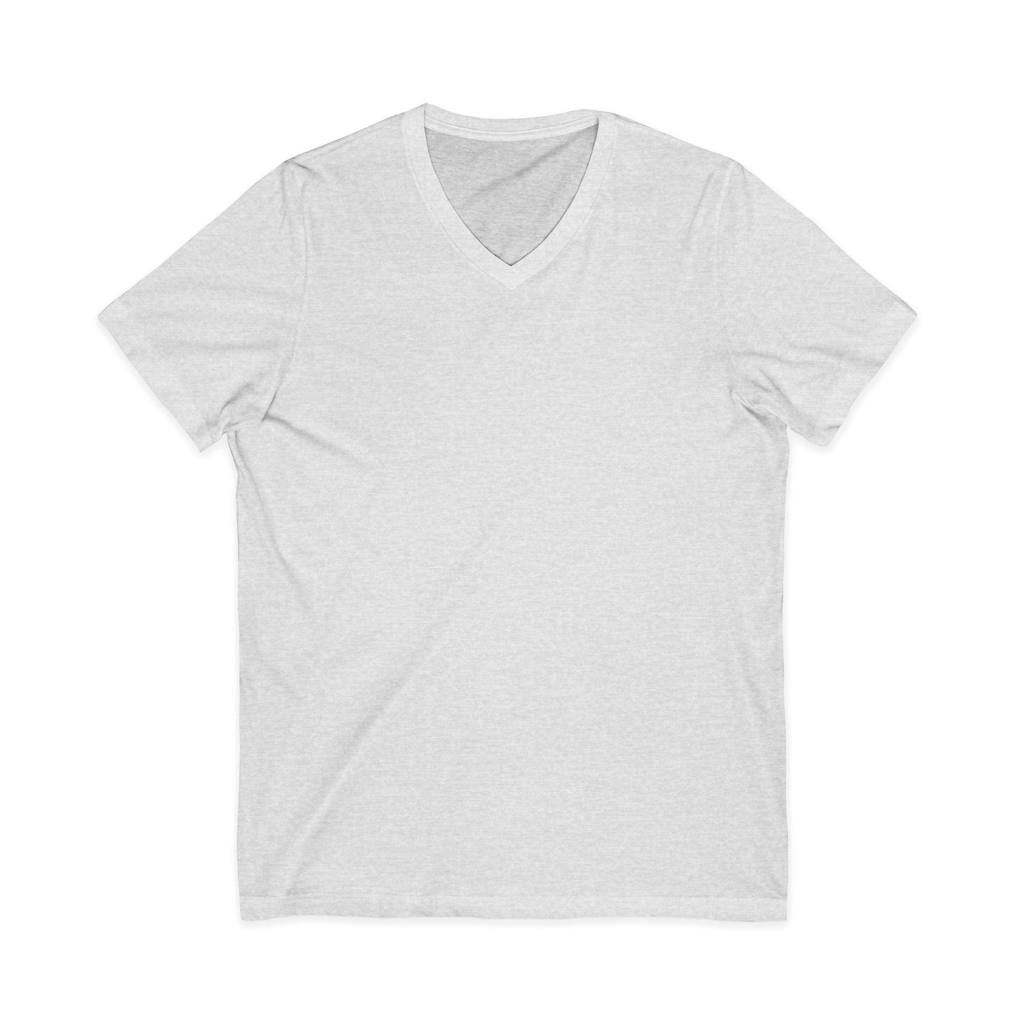 V-Neck Jersey Tee — Classic White Short Sleeve T-Shirt