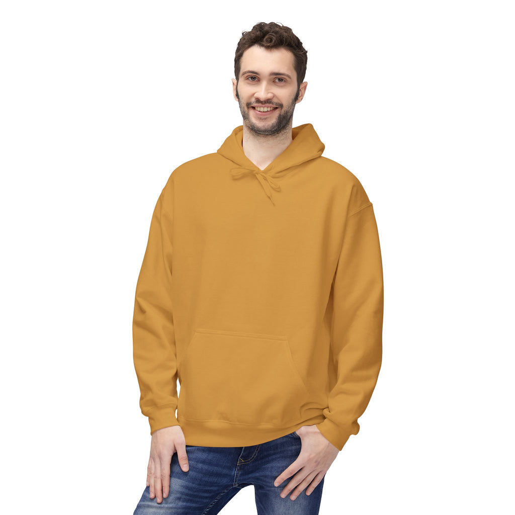 Classic White Fleece Hoodie – Soft Midweight Pullover