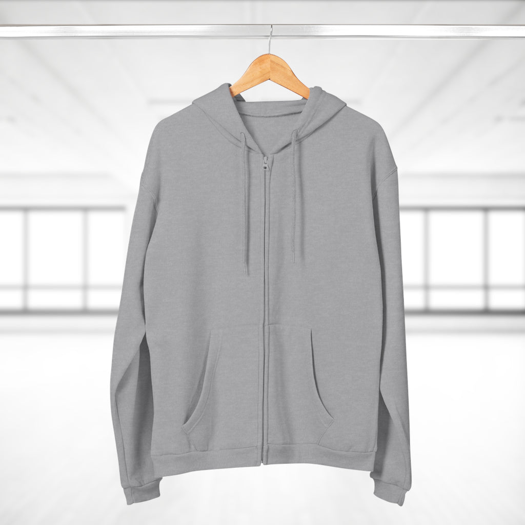 Zip Hoodie — Classic Navy Full‑Zip Hooded Sweatshirt