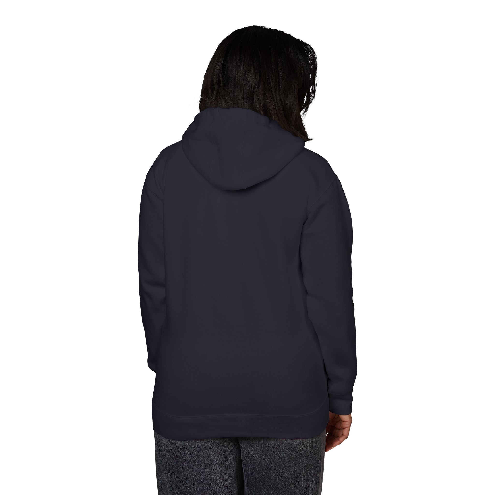 White Fleece Hoodie – Minimal Classic Pullover Hooded Sweatshirt