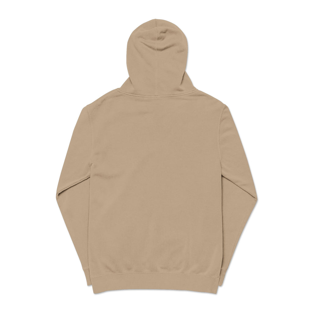 Pigment-Dyed Hoodie — Washed Blush Pullover Hooded Sweatshirt