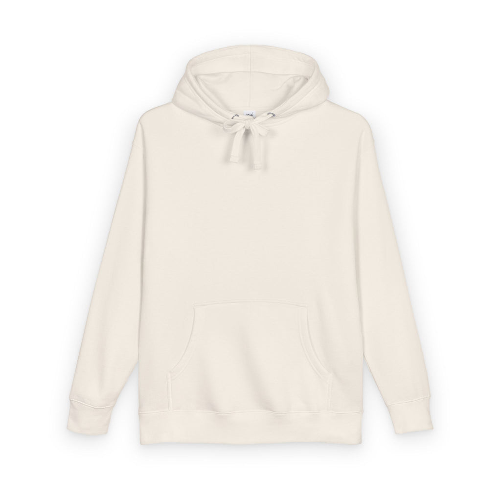 White Fleece Hoodie – Minimal Classic Pullover Hooded Sweatshirt