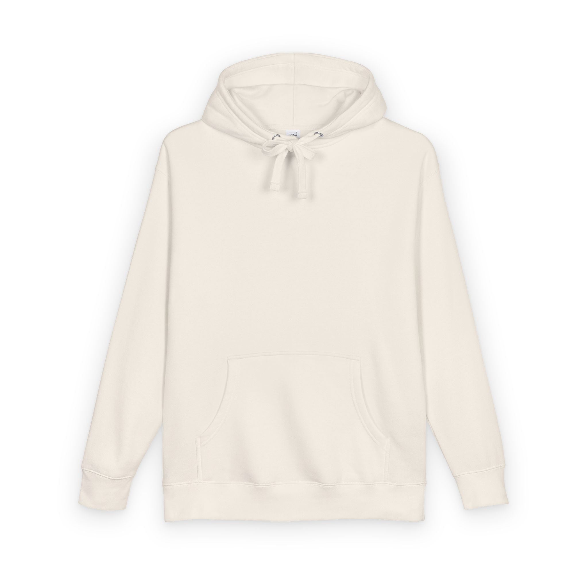 White Fleece Hoodie – Minimal Classic Pullover Hooded Sweatshirt