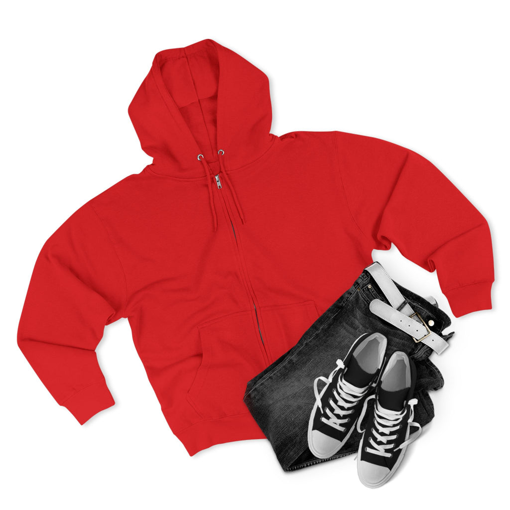 Classic White Zip Hoodie - Plain Full-Zip Hooded Sweatshirt