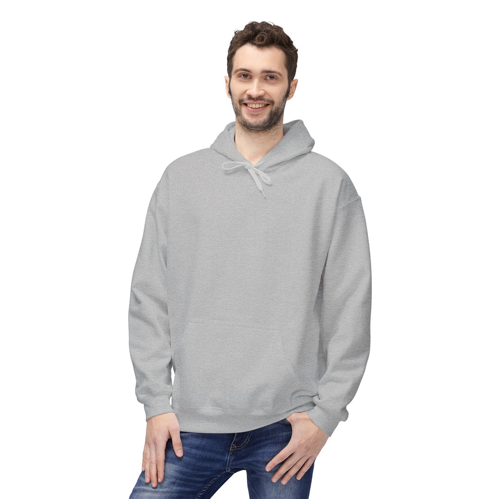 Classic White Fleece Hoodie – Soft Midweight Pullover