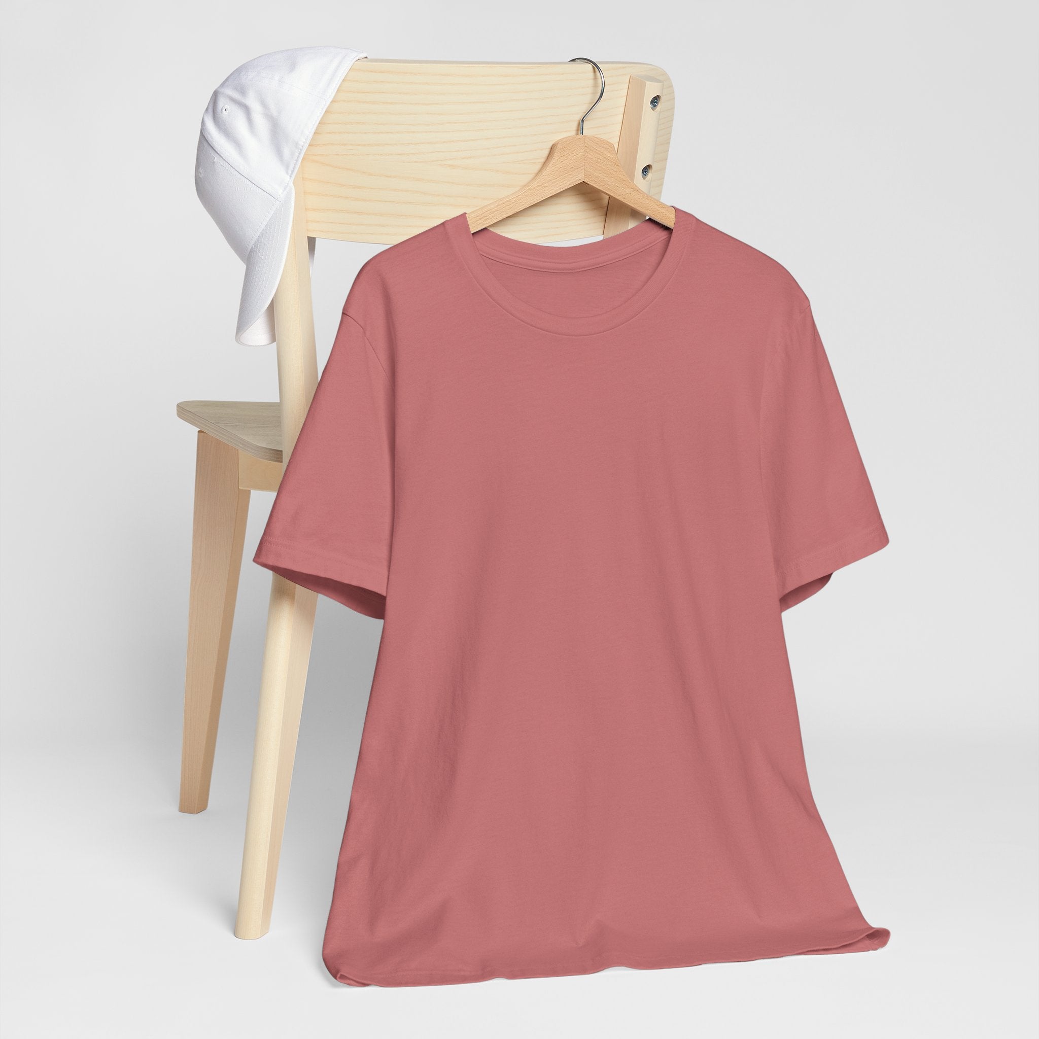 White Short Sleeve Tee — Minimal Classic Crewneck T-Shirt