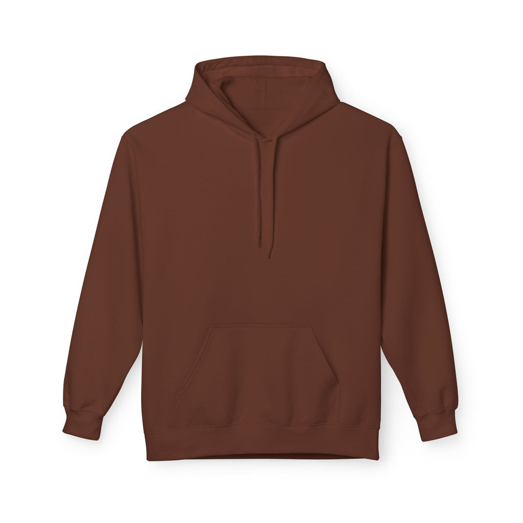 Classic White Fleece Hoodie – Soft Midweight Pullover