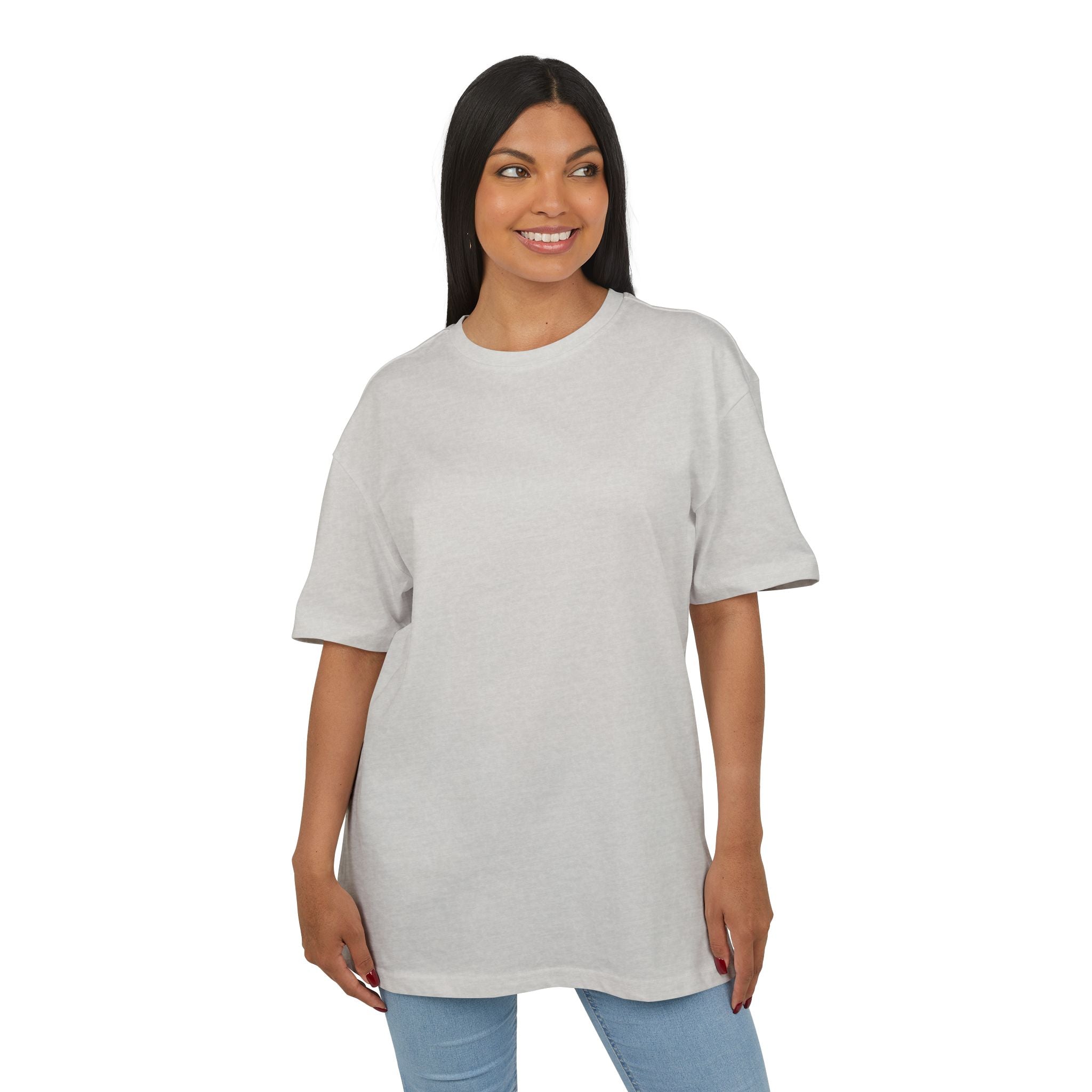 Oversized White Tee — Minimal Blank Heavy Cotton Oversize Shirt