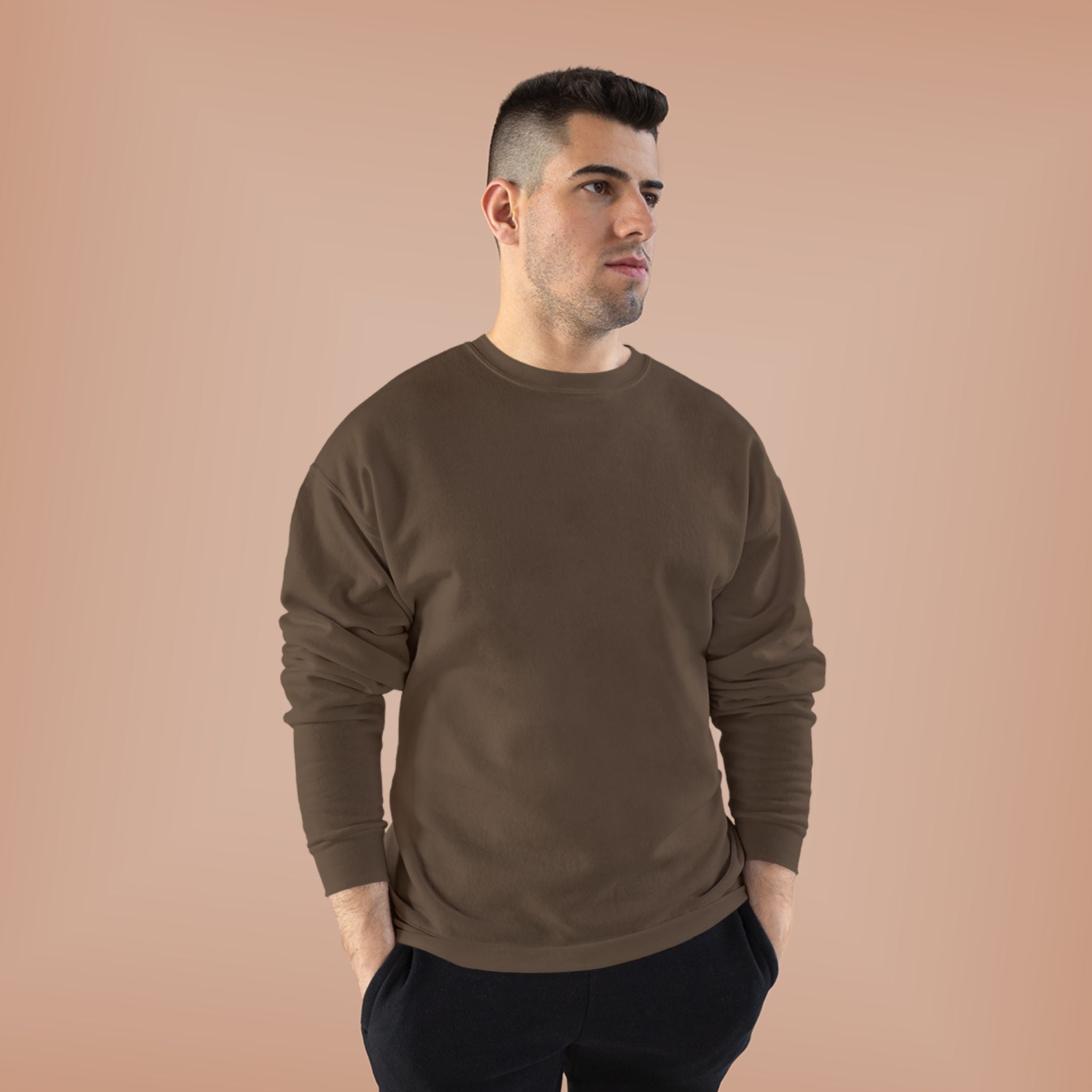 Classic White Crewneck Sweatshirt