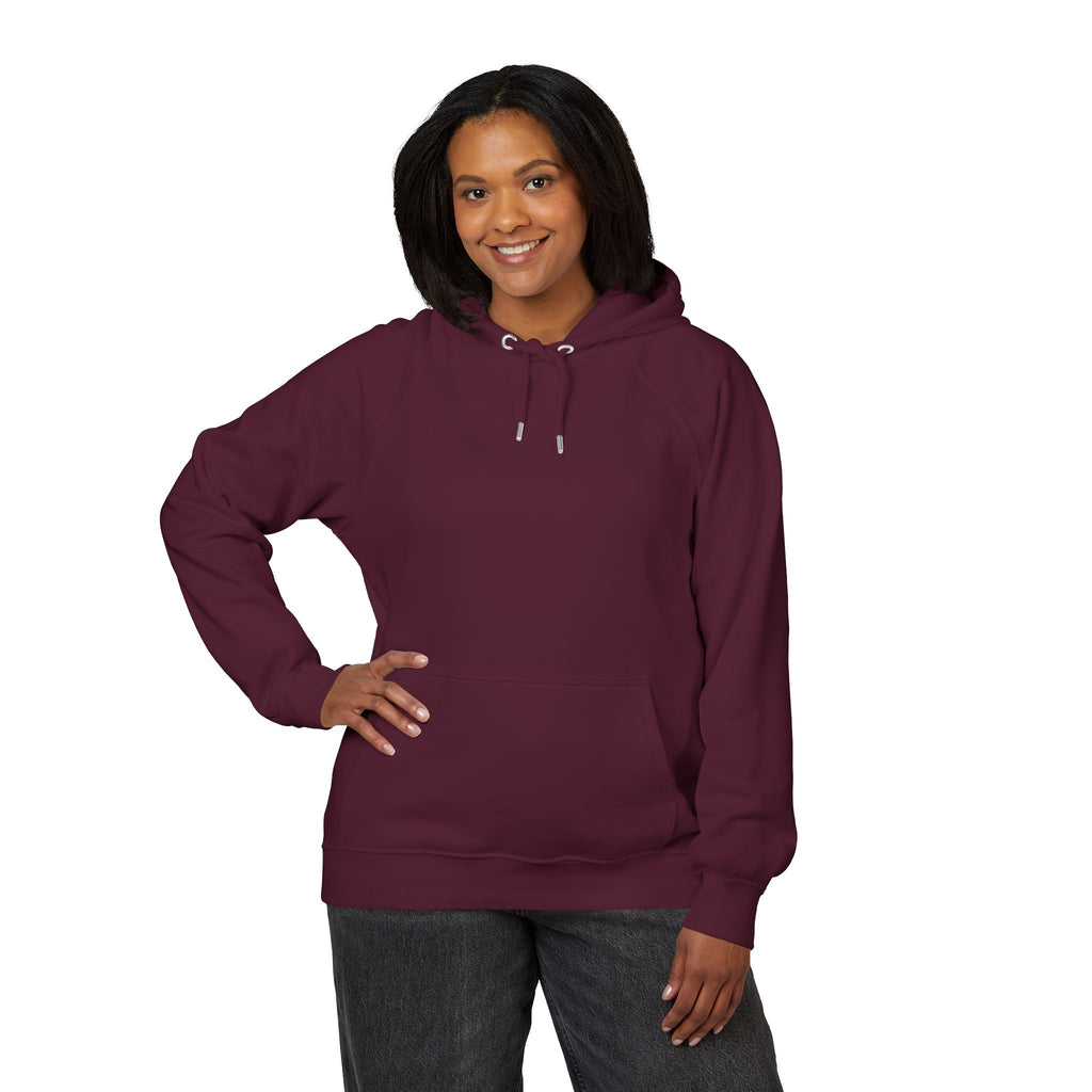 Eco Raglan Hoodie — Embroidered Sustainable Pullover