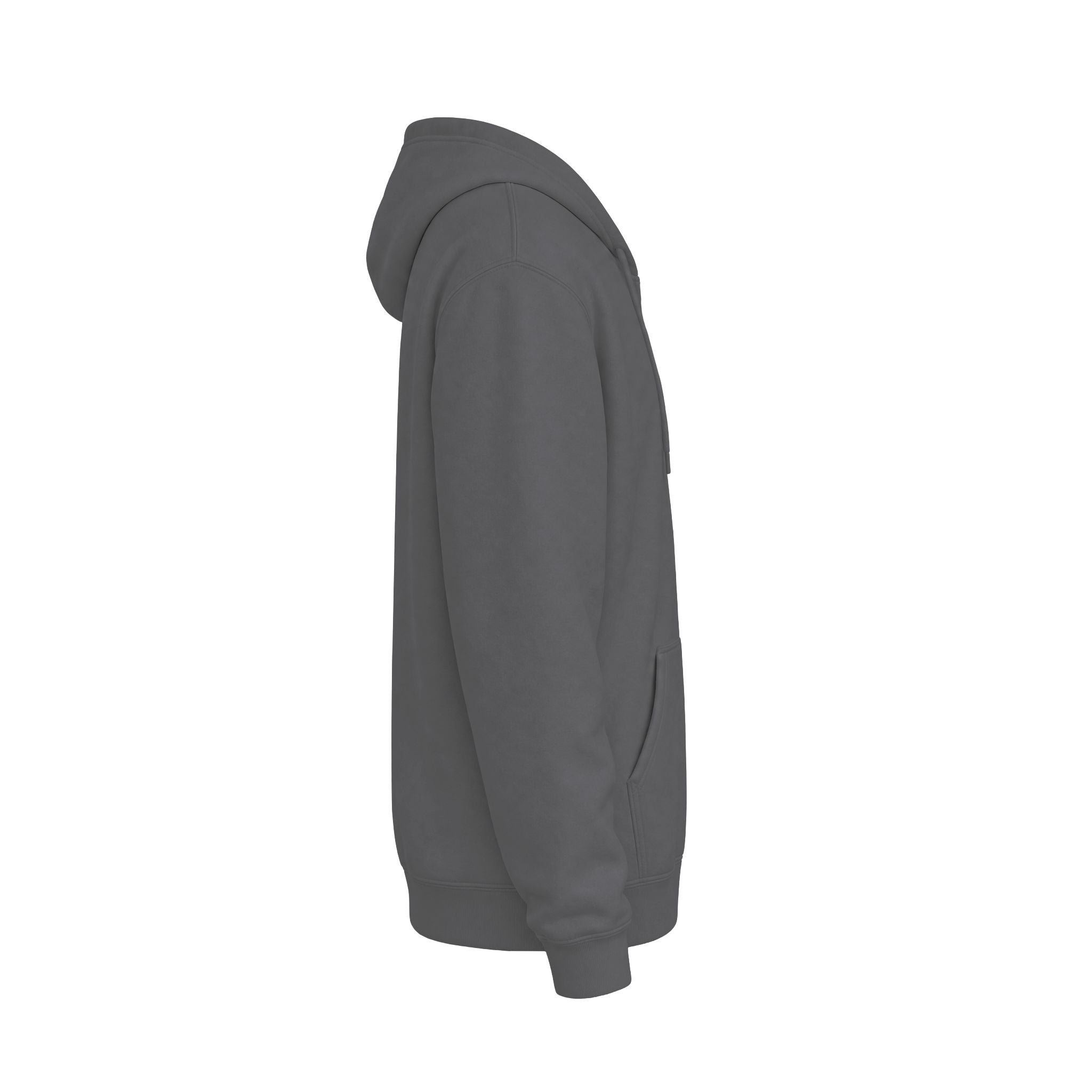 Classic White Fleece Hoodie – Soft Midweight Pullover