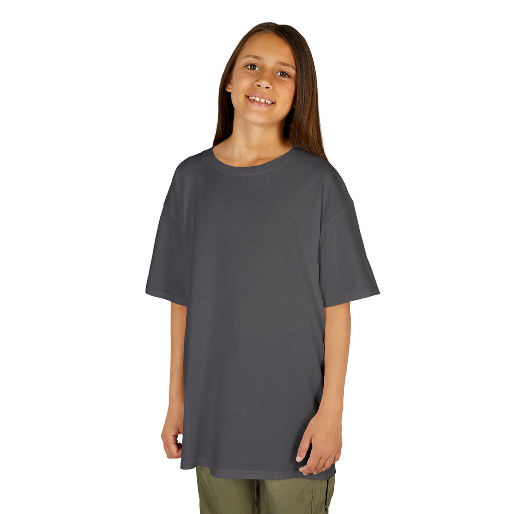 Kids T-Shirt — Plain White Heavy Cotton Tee for Boys & Girls