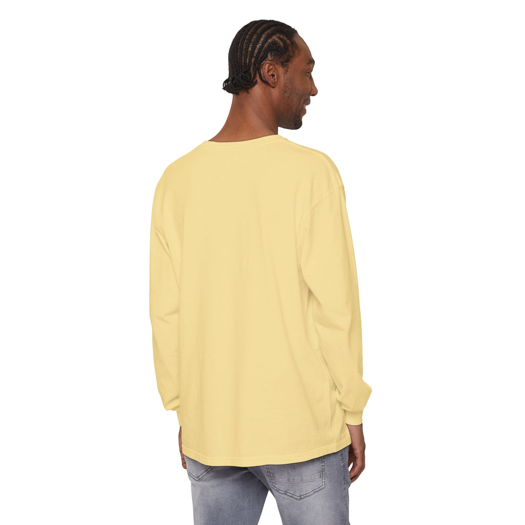 Long Sleeve T-Shirt — Classic White Garment-Dyed Tee
