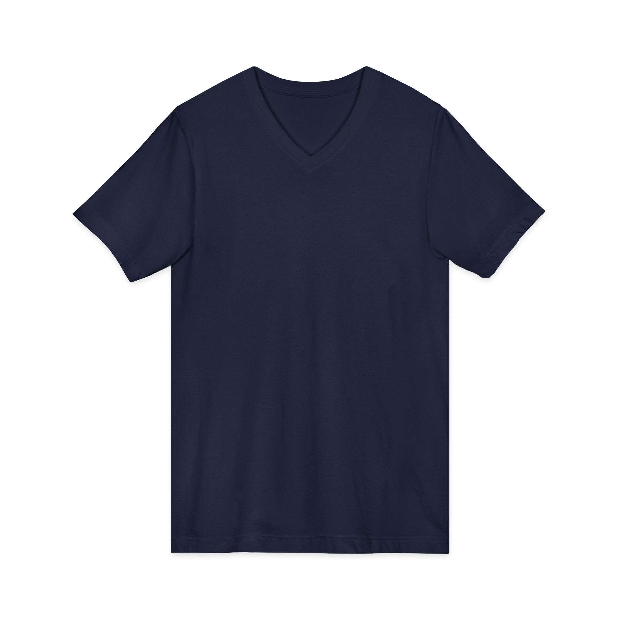 V-Neck Jersey Tee — Classic White Short Sleeve T-Shirt