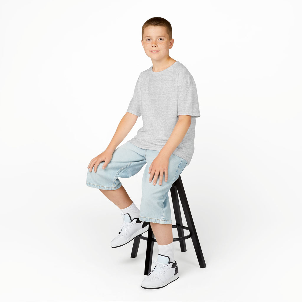 Kids T-Shirt — Plain White Heavy Cotton Tee for Boys & Girls