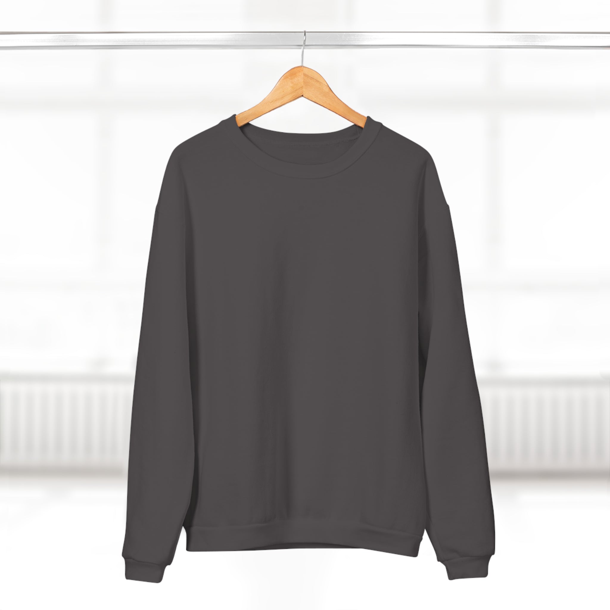 Classic White Crewneck Sweatshirt — Minimal Everyday Pullover