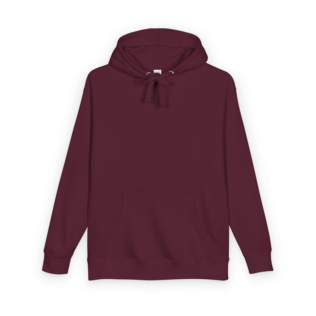 White Fleece Hoodie – Minimal Classic Pullover Hooded Sweatshirt