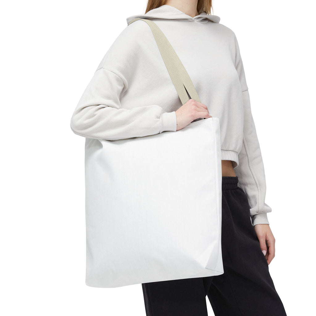 Custom All-Over Print Tote Bag — Blank White Canvas Shoulder Tote