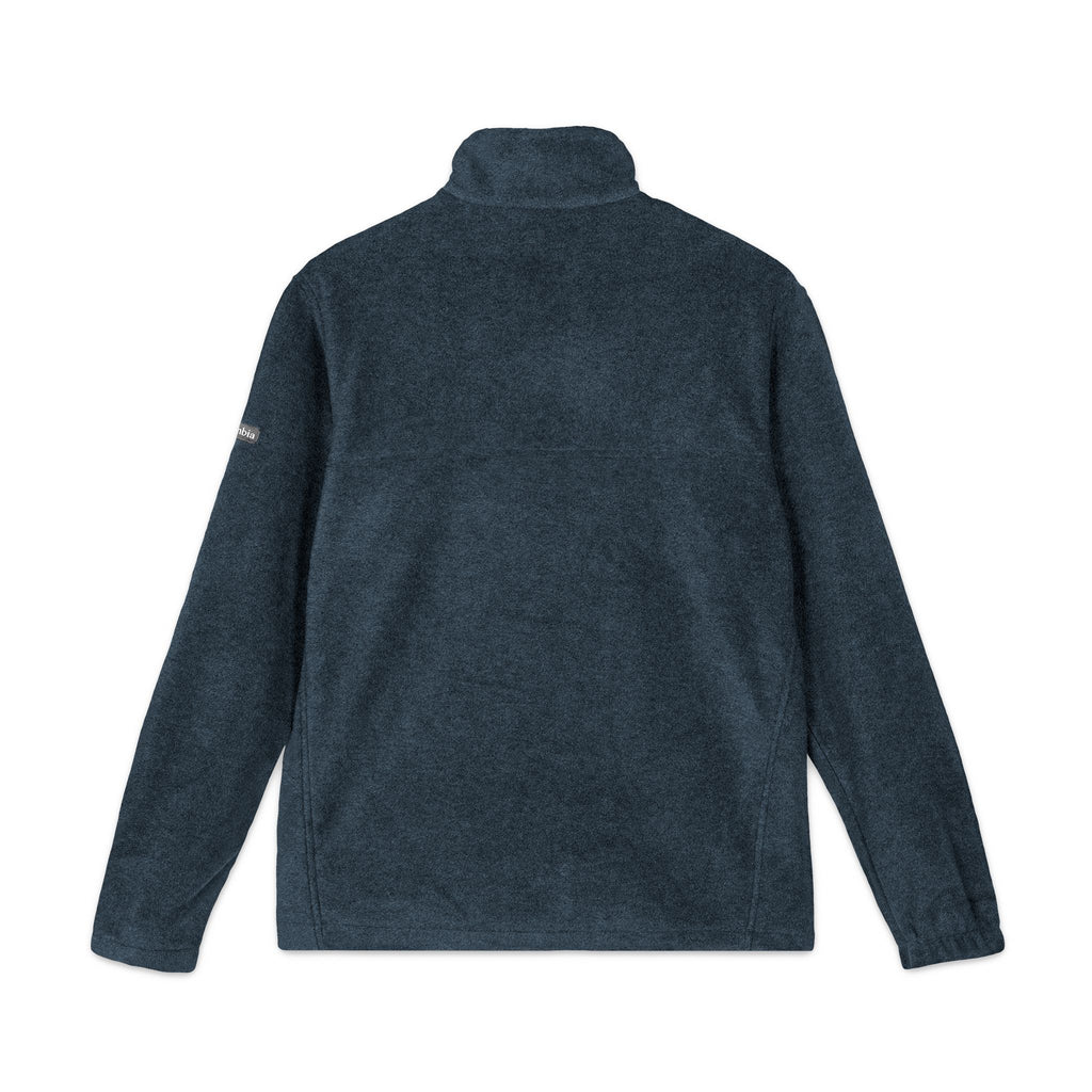 Embroidered Columbia Fleece Jacket - Classic Charcoal Zip-Up
