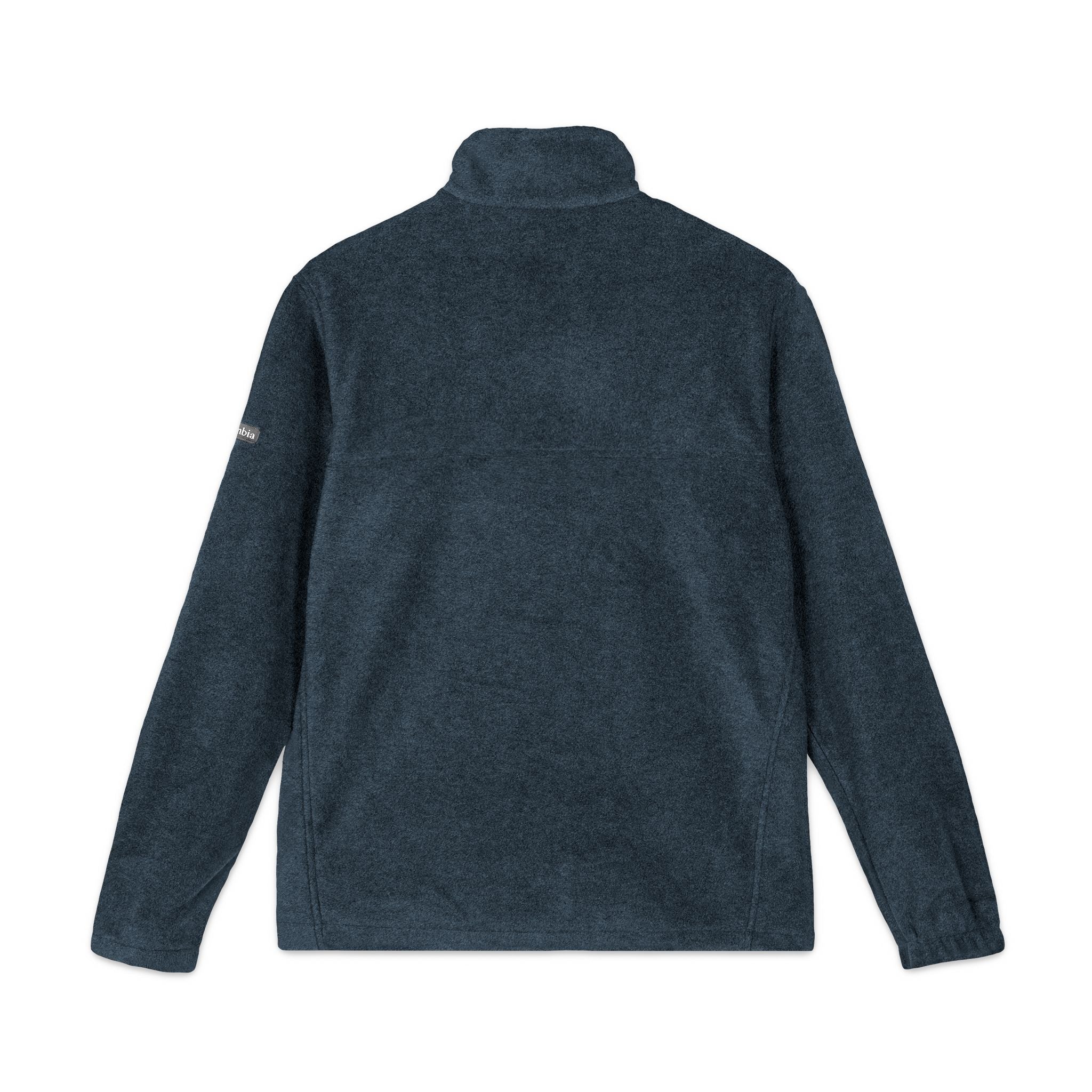 Embroidered Columbia Fleece Jacket - Classic Charcoal Zip-Up