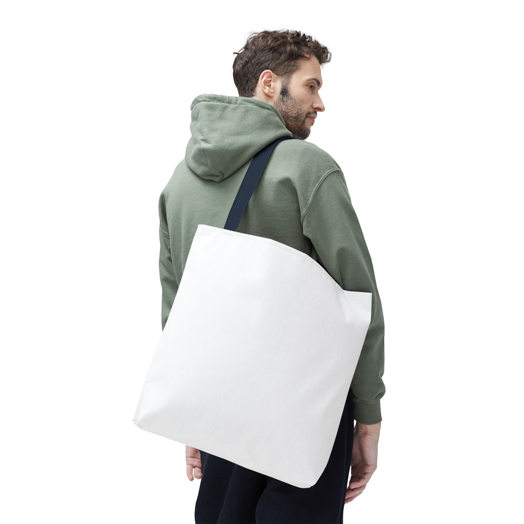Custom All-Over Print Tote Bag — Blank White Canvas Shoulder Tote